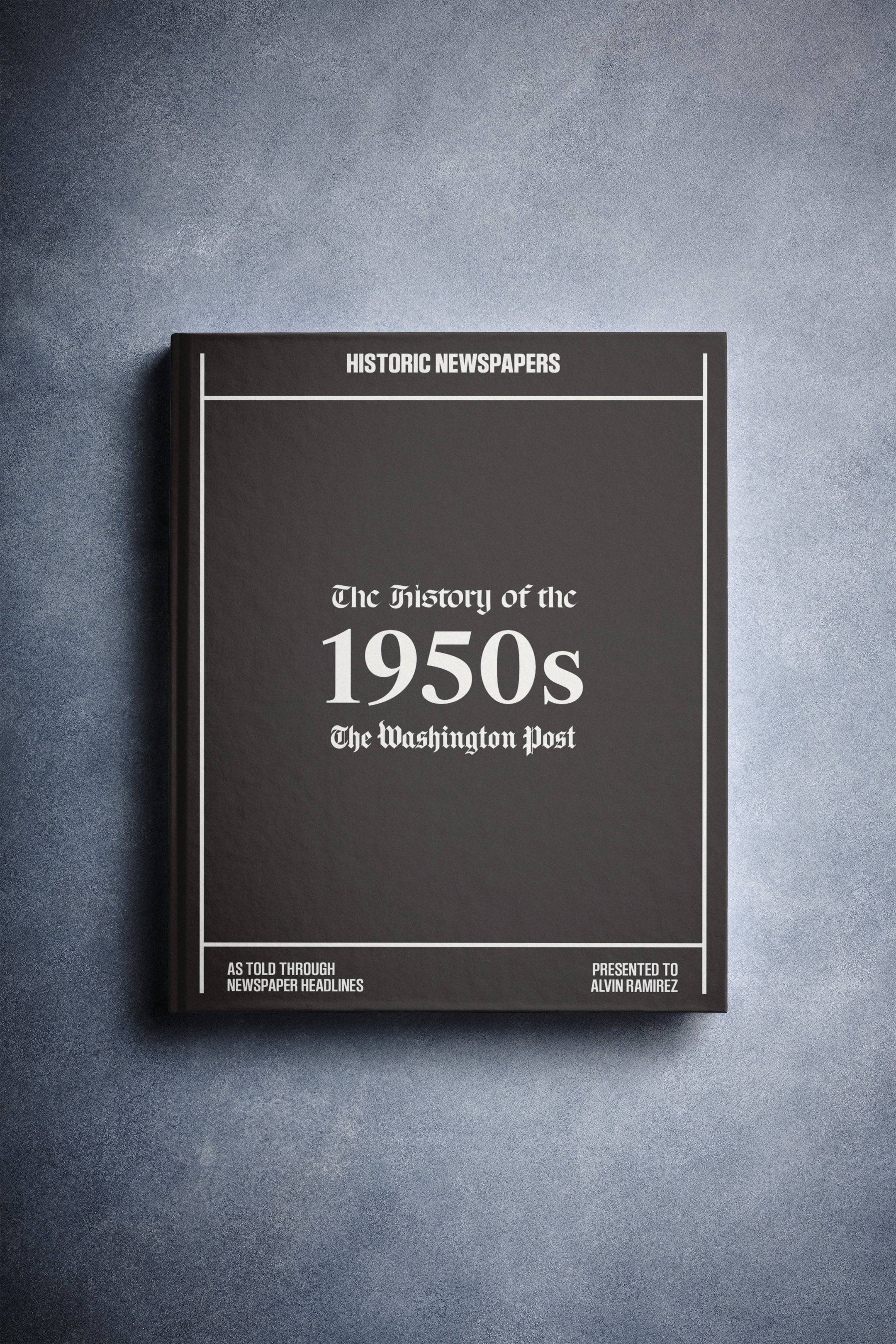 The History of 1950s Washington Post Edition Book - Historic Newspapers