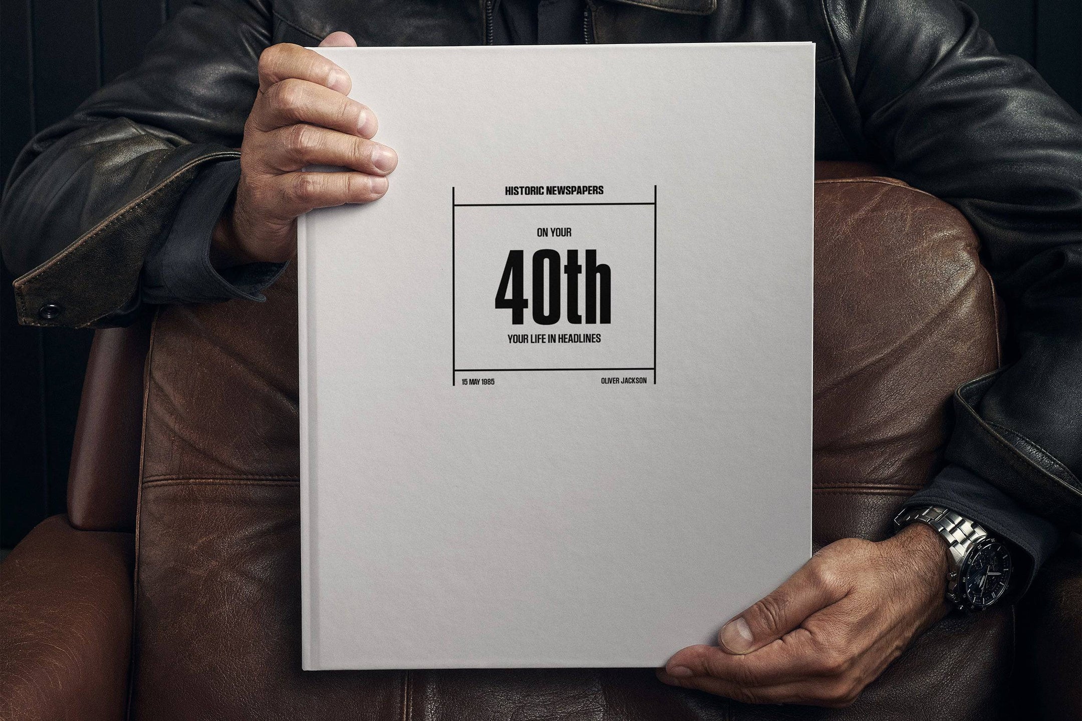 40th Milestone Birthday Newspaper Book - Historic Newspapers