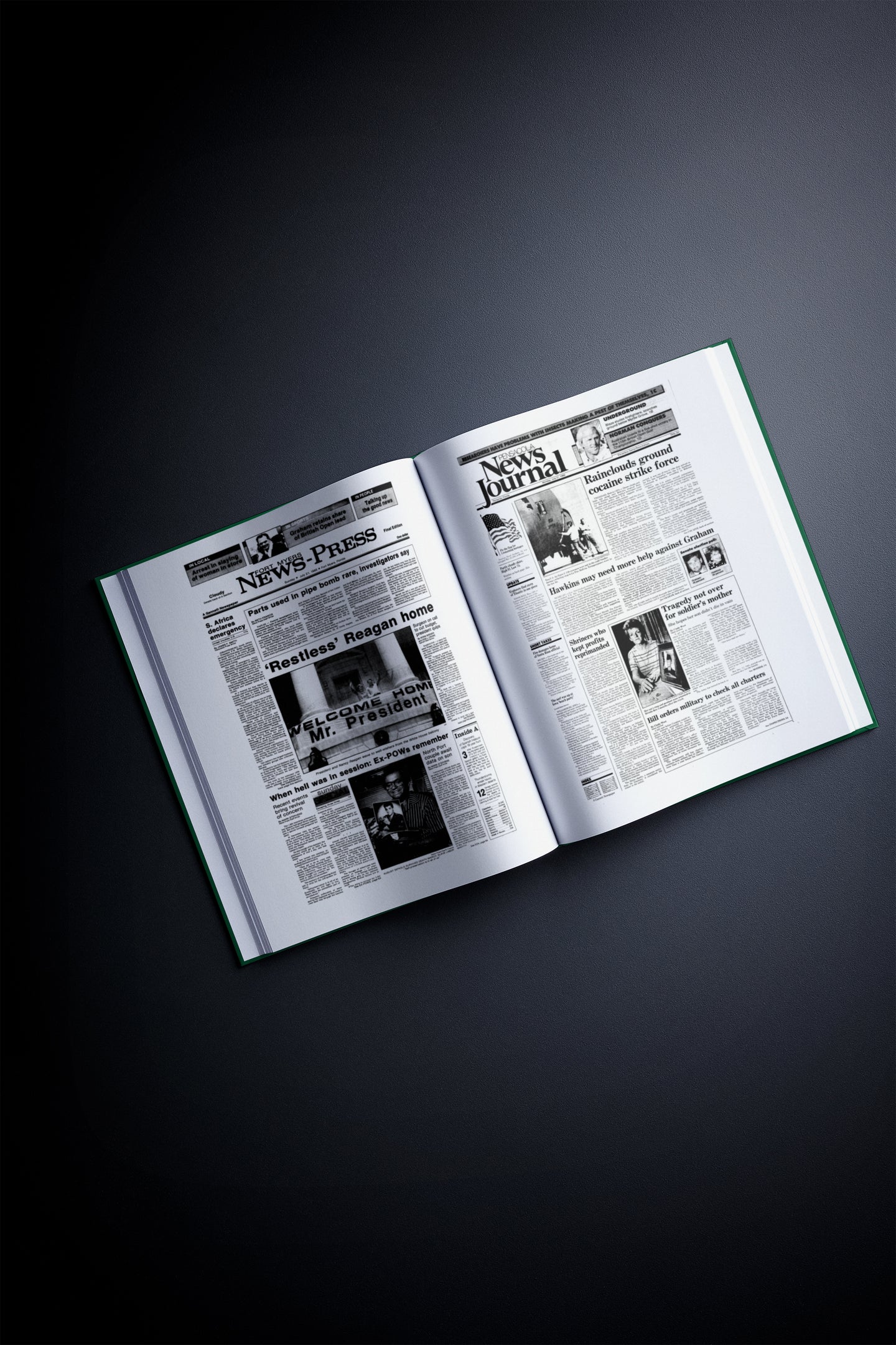 50th Milestone Birthday Newspaper Book Florida Edition - Historic Newspapers