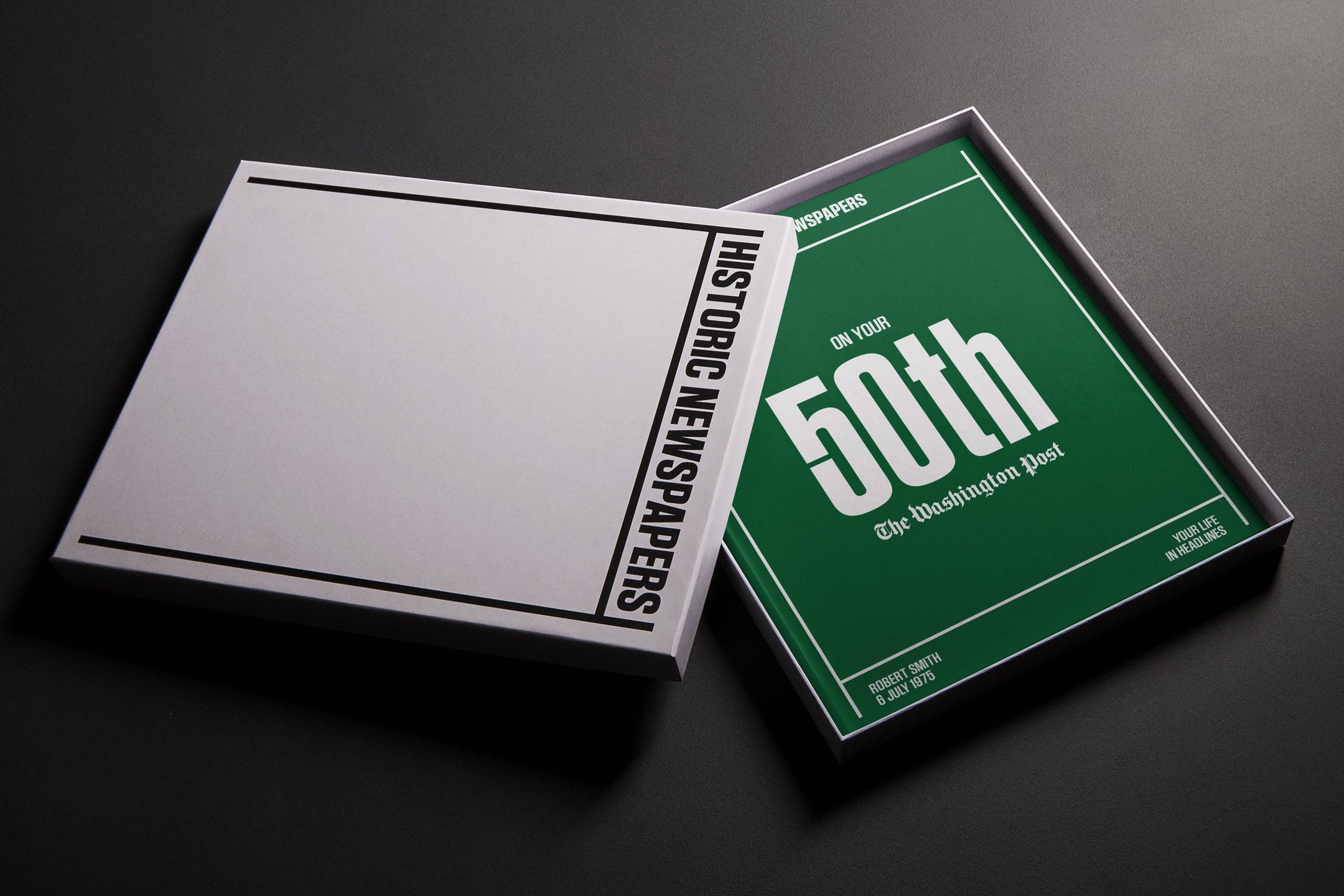 50th Milestone Birthday Newspaper Book Washington Post Edition - Historic Newspapers