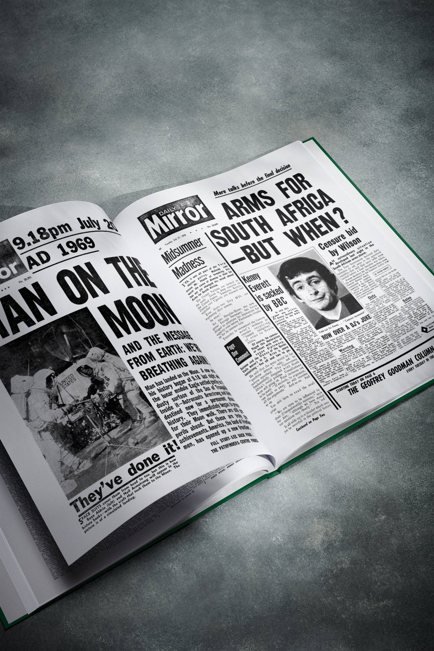 60th Milestone Birthday Newspaper Book - Historic Newspapers