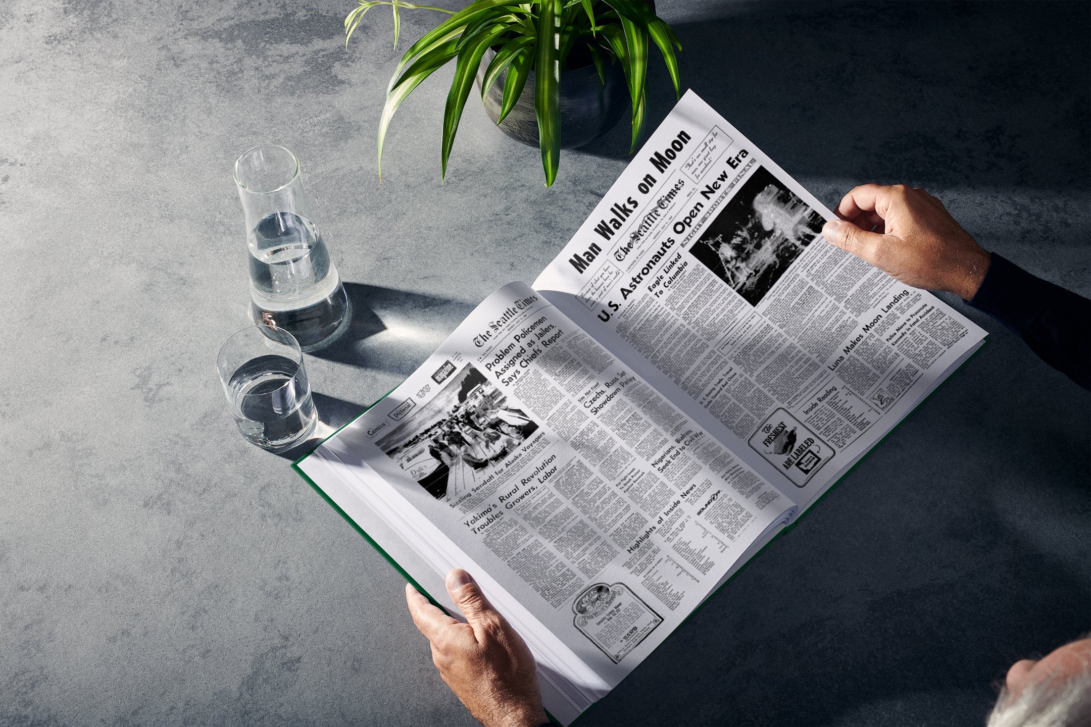 60th Milestone Birthday Newspaper Book Seattle Times Edition - Historic Newspapers