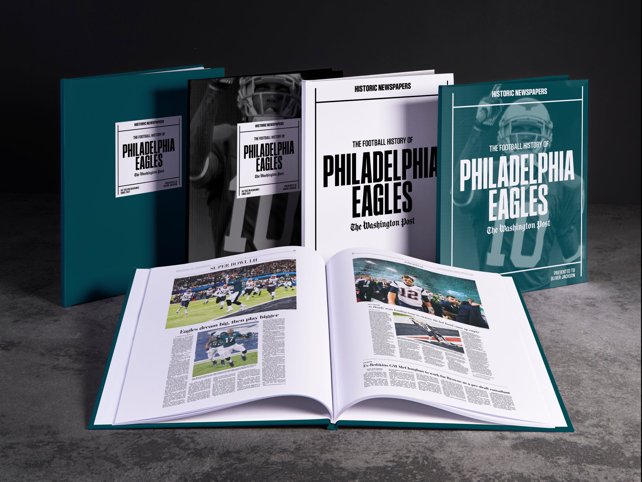 The US Football History of Philadelphia Eagles Washington Post Edition Book - Historic Newspapers