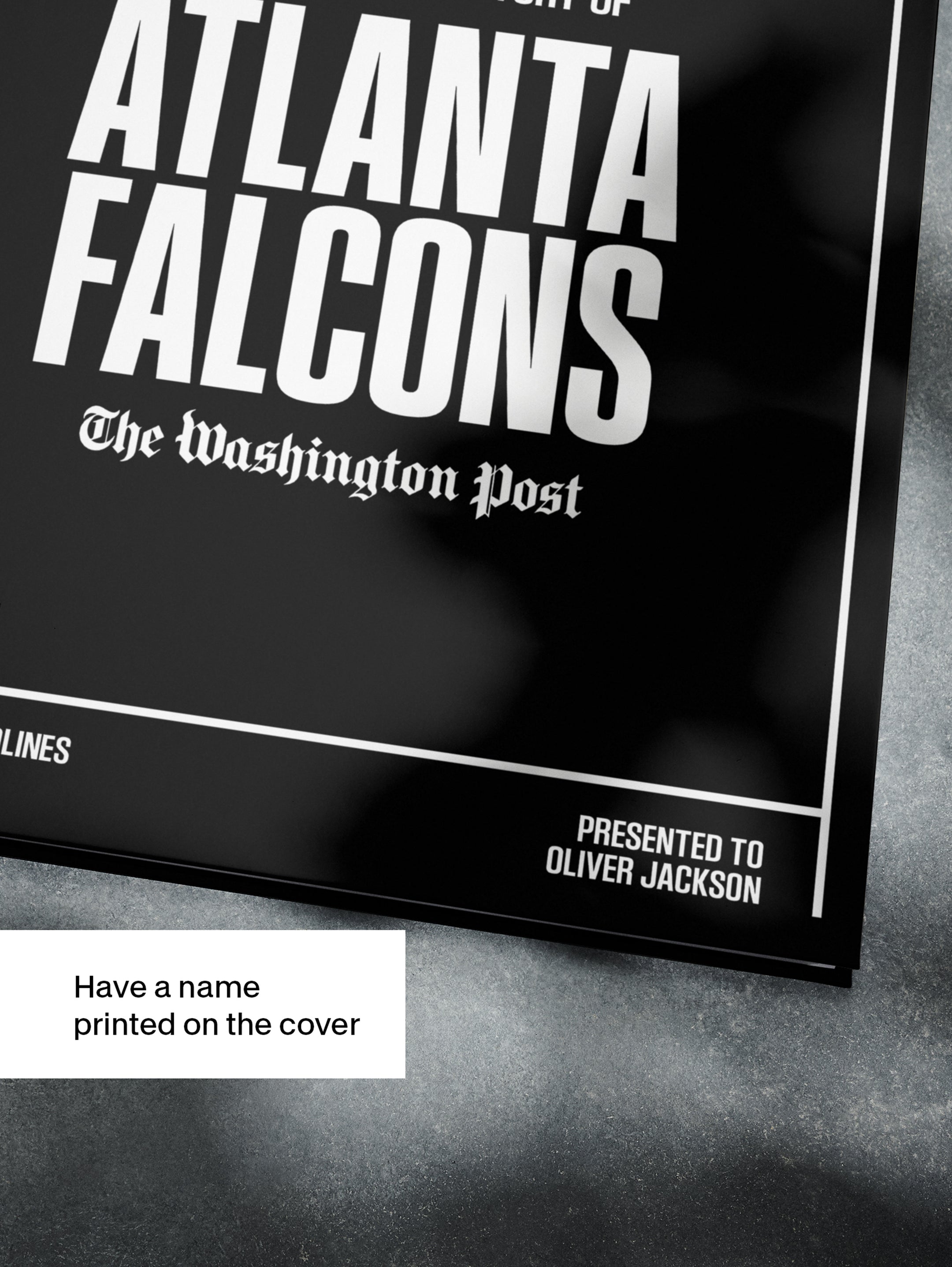 The US Football History of Atlanta Falcons Washington Post Edition Book - Historic Newspapers
