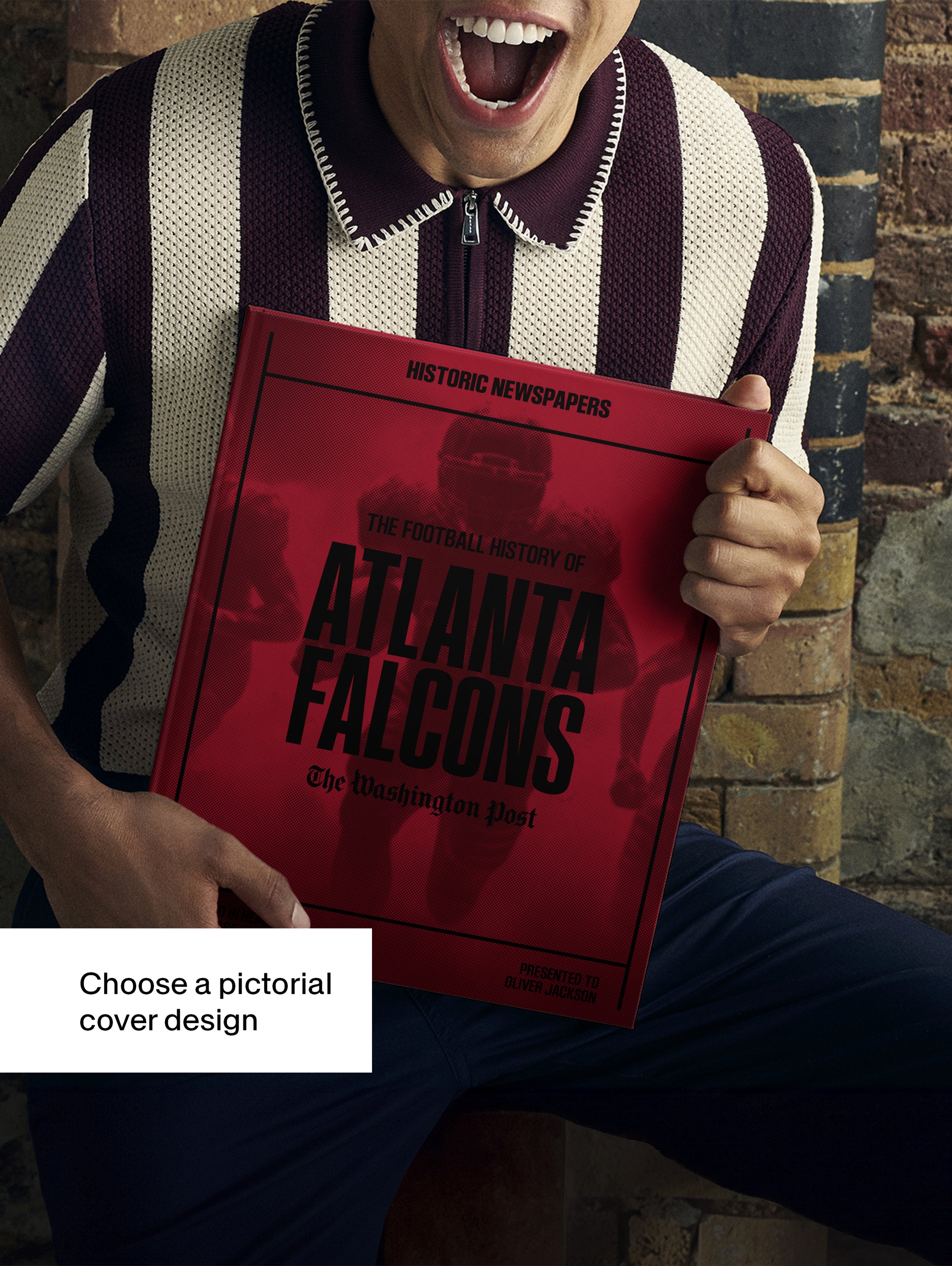 The US Football History of Atlanta Falcons Washington Post Edition Book - Historic Newspapers