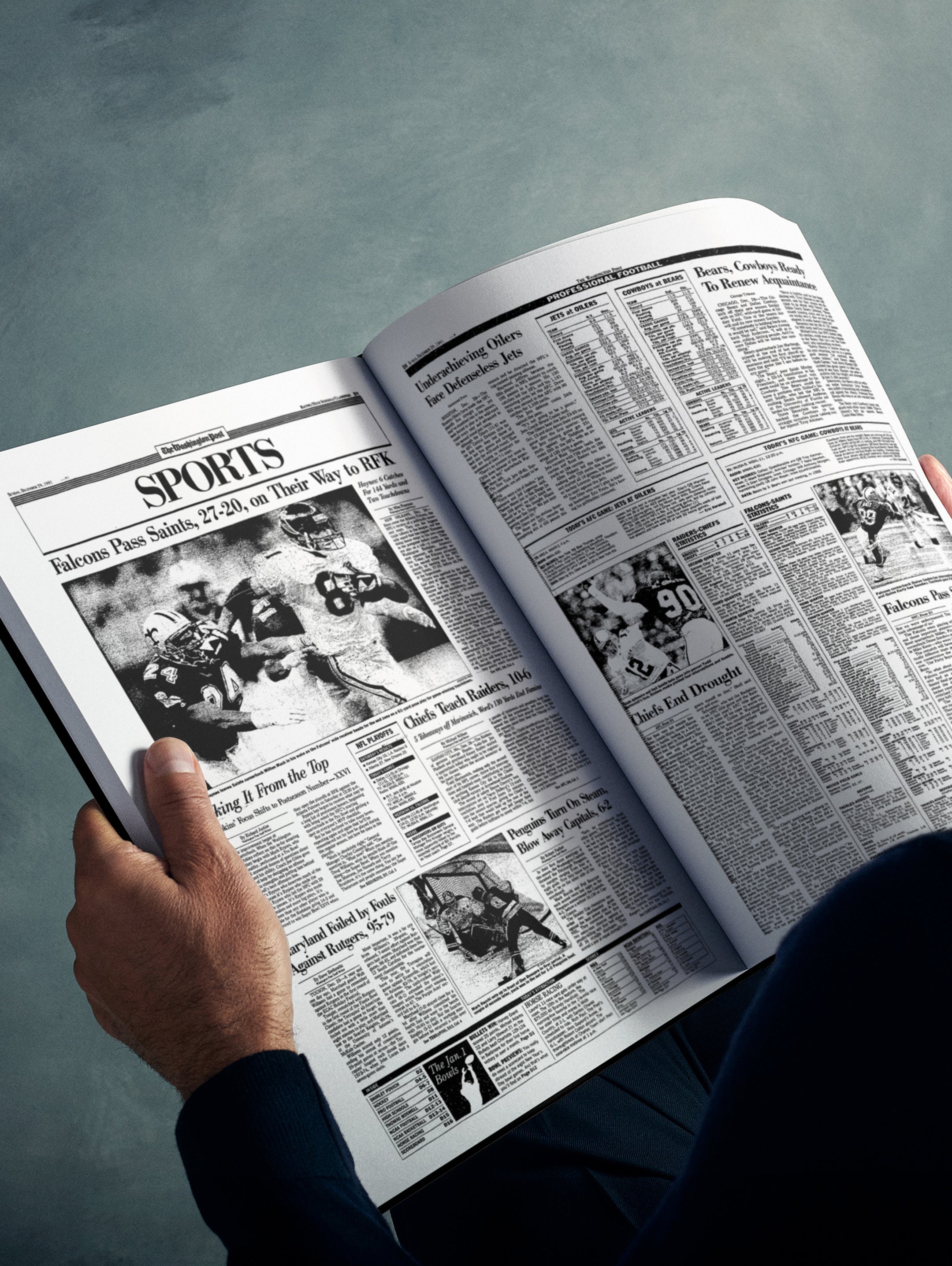 The US Football History of Atlanta Falcons Washington Post Edition Book - Historic Newspapers