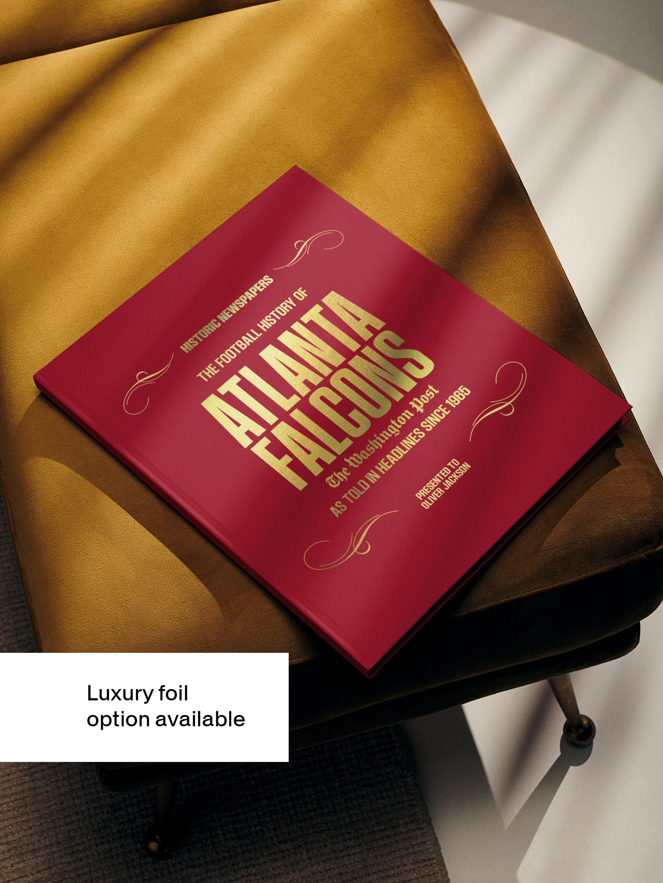 The US Football History of Atlanta Falcons Washington Post Edition Book - Historic Newspapers