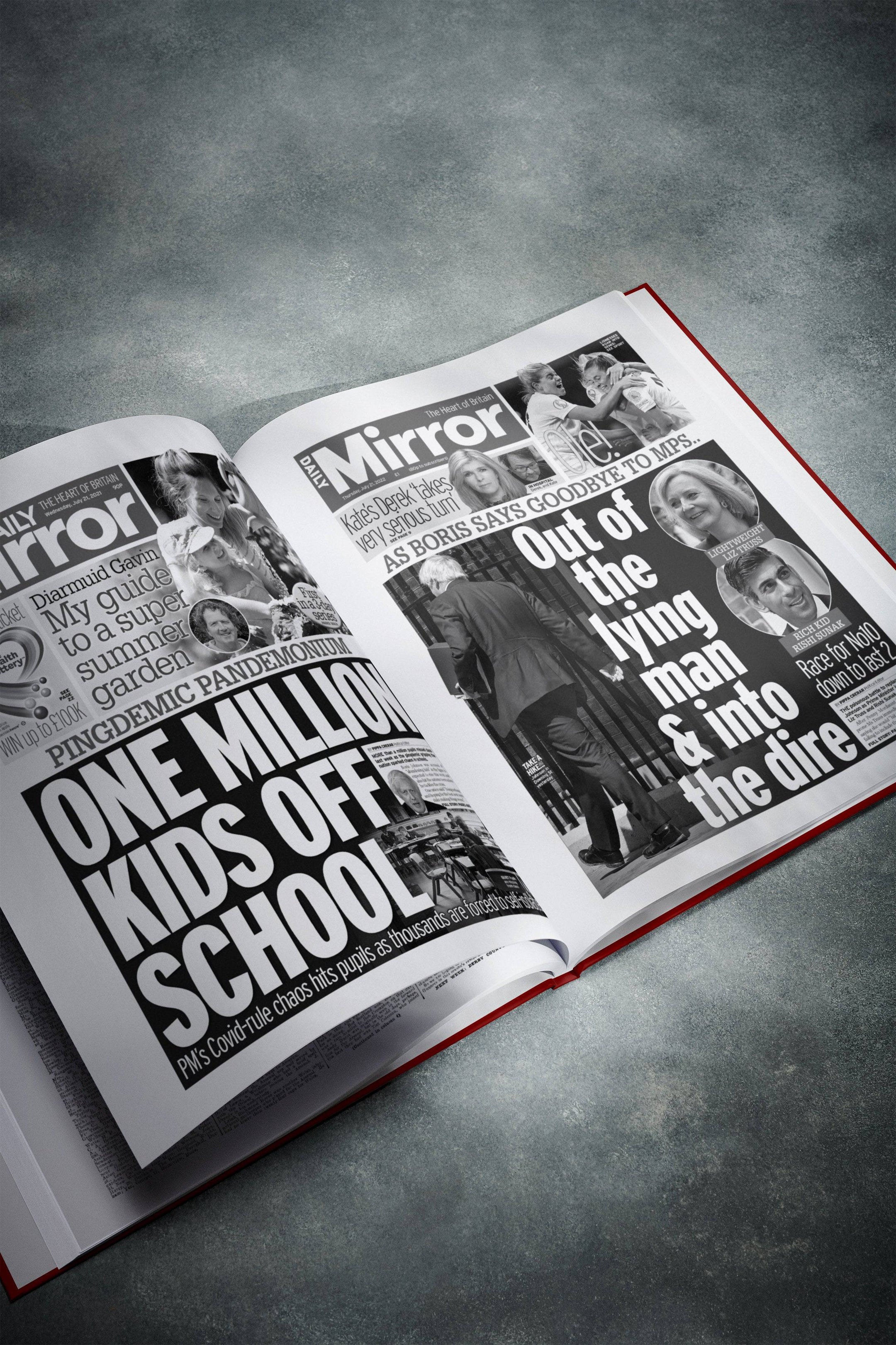 Personalised Birthday Newspaper Book - Historic Newspapers