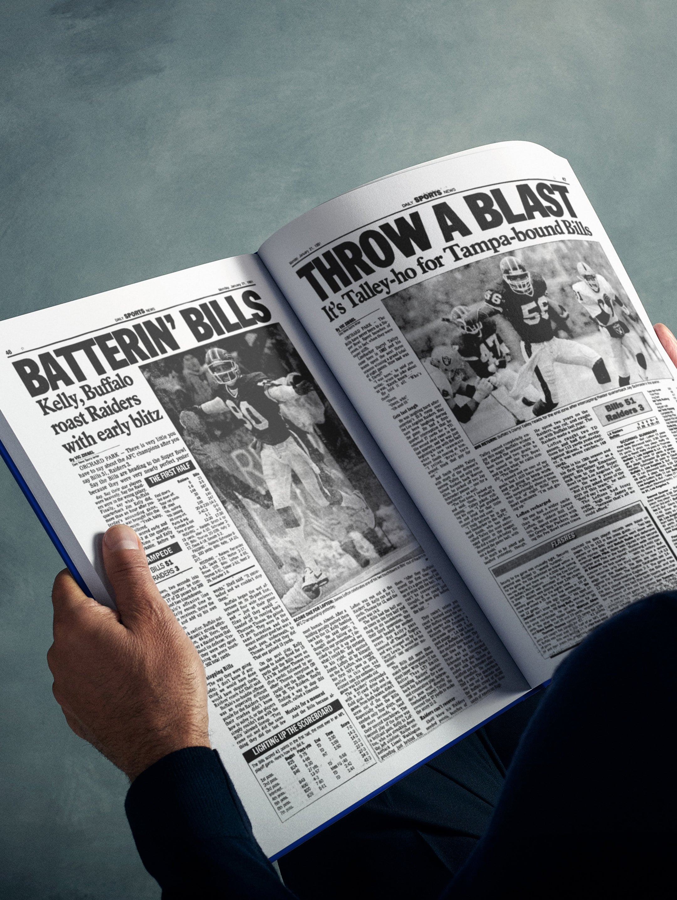 The US Football History of Buffalo Bills Daily News Edition Book - Historic Newspapers