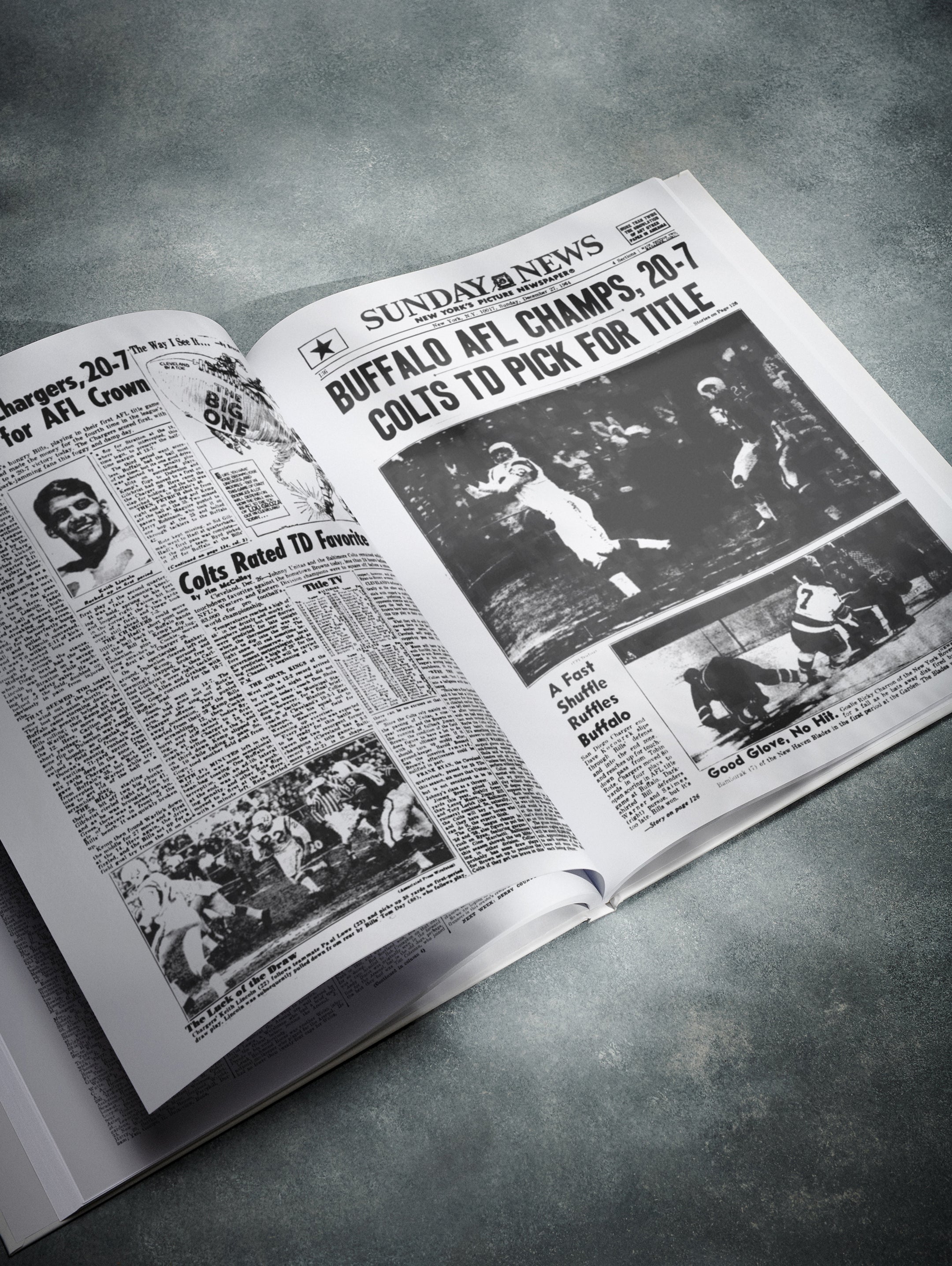 The US Football History of Buffalo Bills Daily News Edition Book - Historic Newspapers