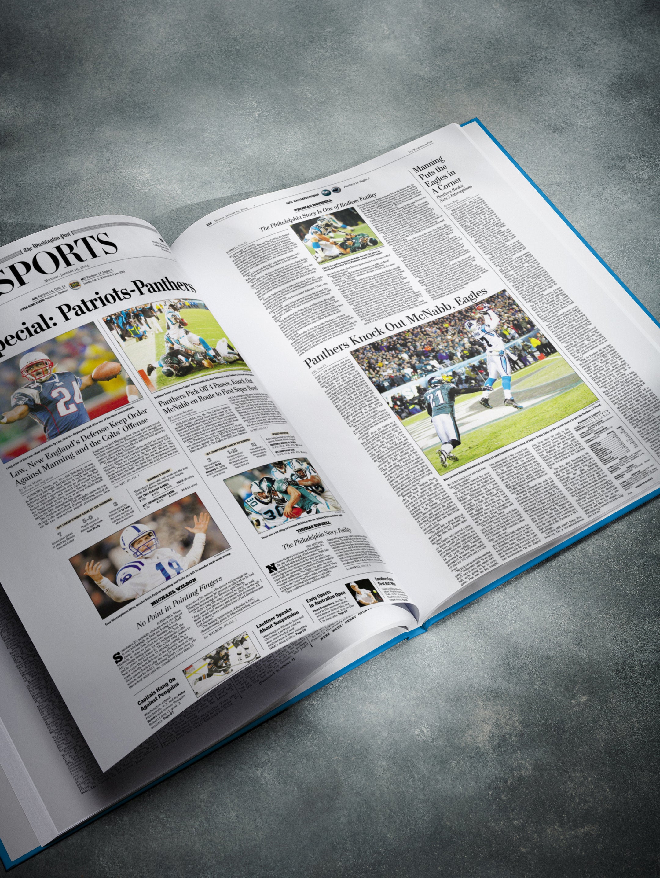 The US Football History of Carolina Panthers Washington Post Edition Book - Historic Newspapers