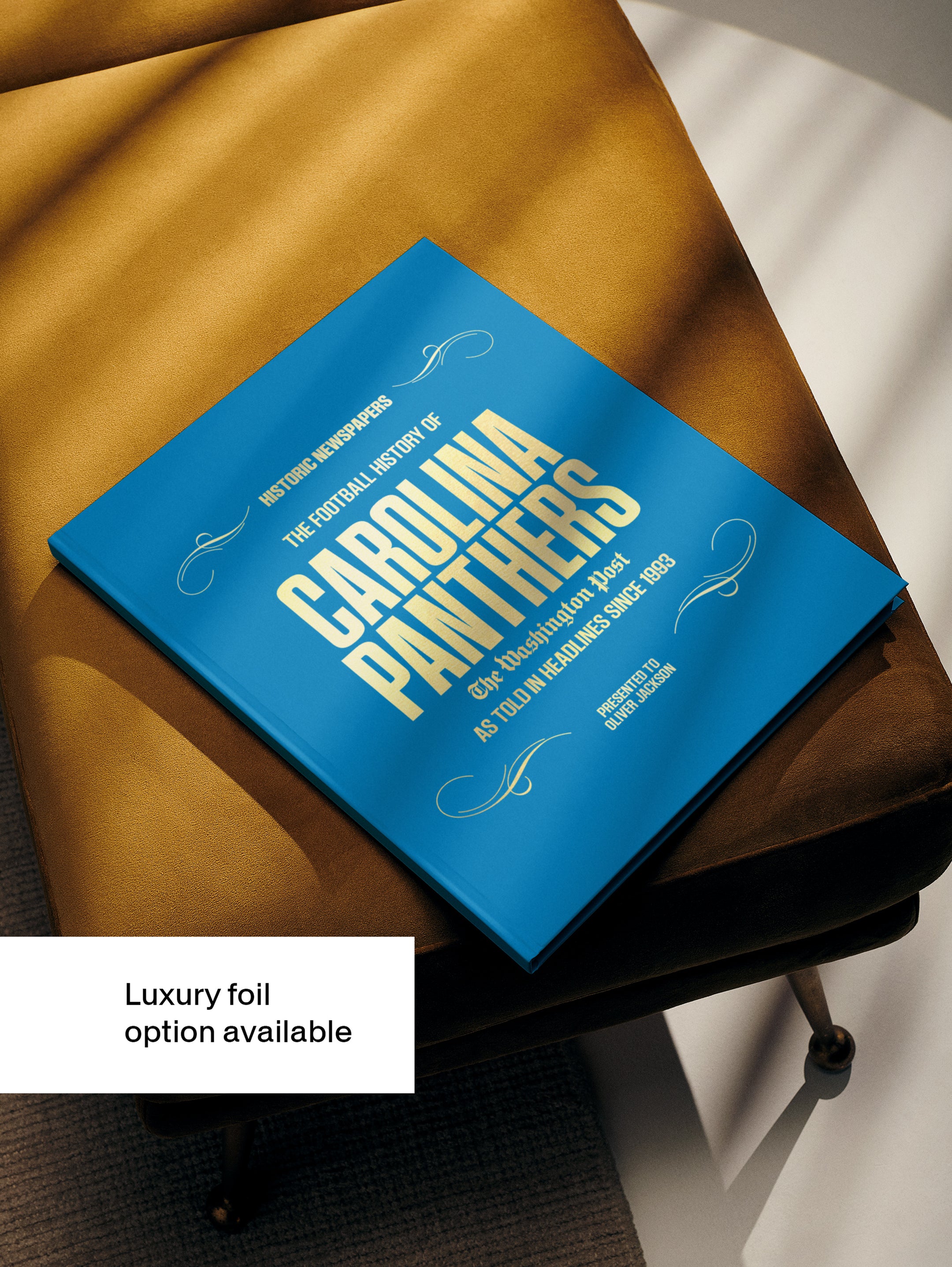 The US Football History of Carolina Panthers Washington Post Edition Book - Historic Newspapers