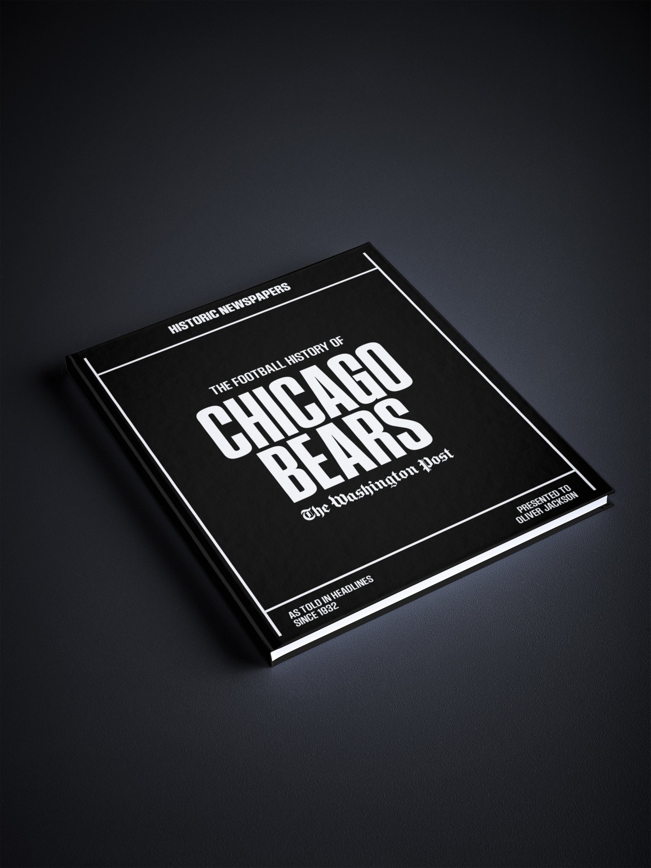 The US Football History of Chicago Bears Washington Post Edition Book - Historic Newspapers