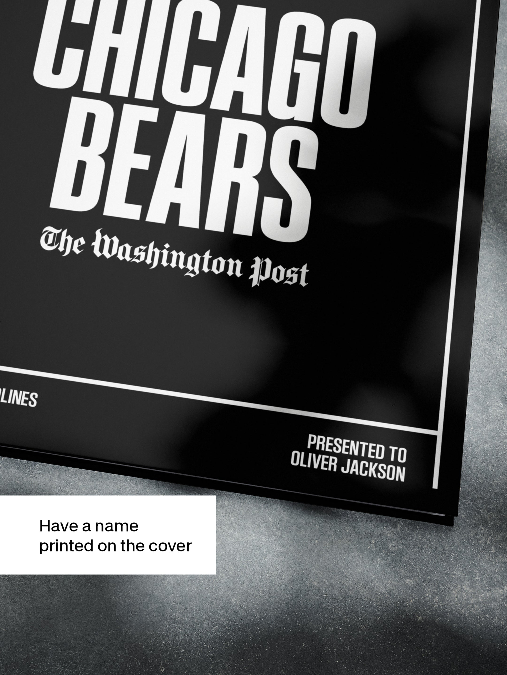 The US Football History of Chicago Bears Washington Post Edition Book - Historic Newspapers