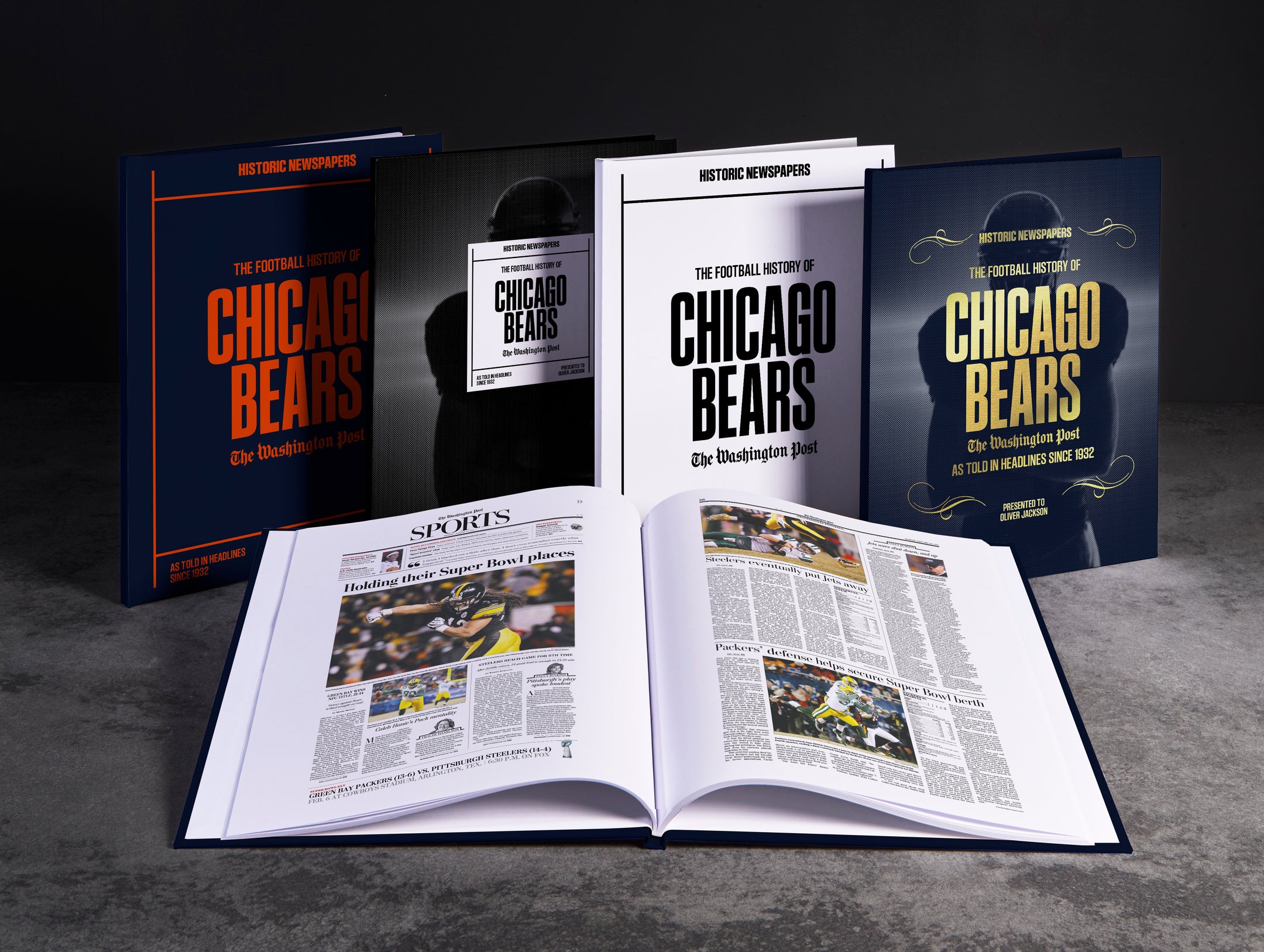 The US Football History of Chicago Bears Washington Post Edition Book - Historic Newspapers