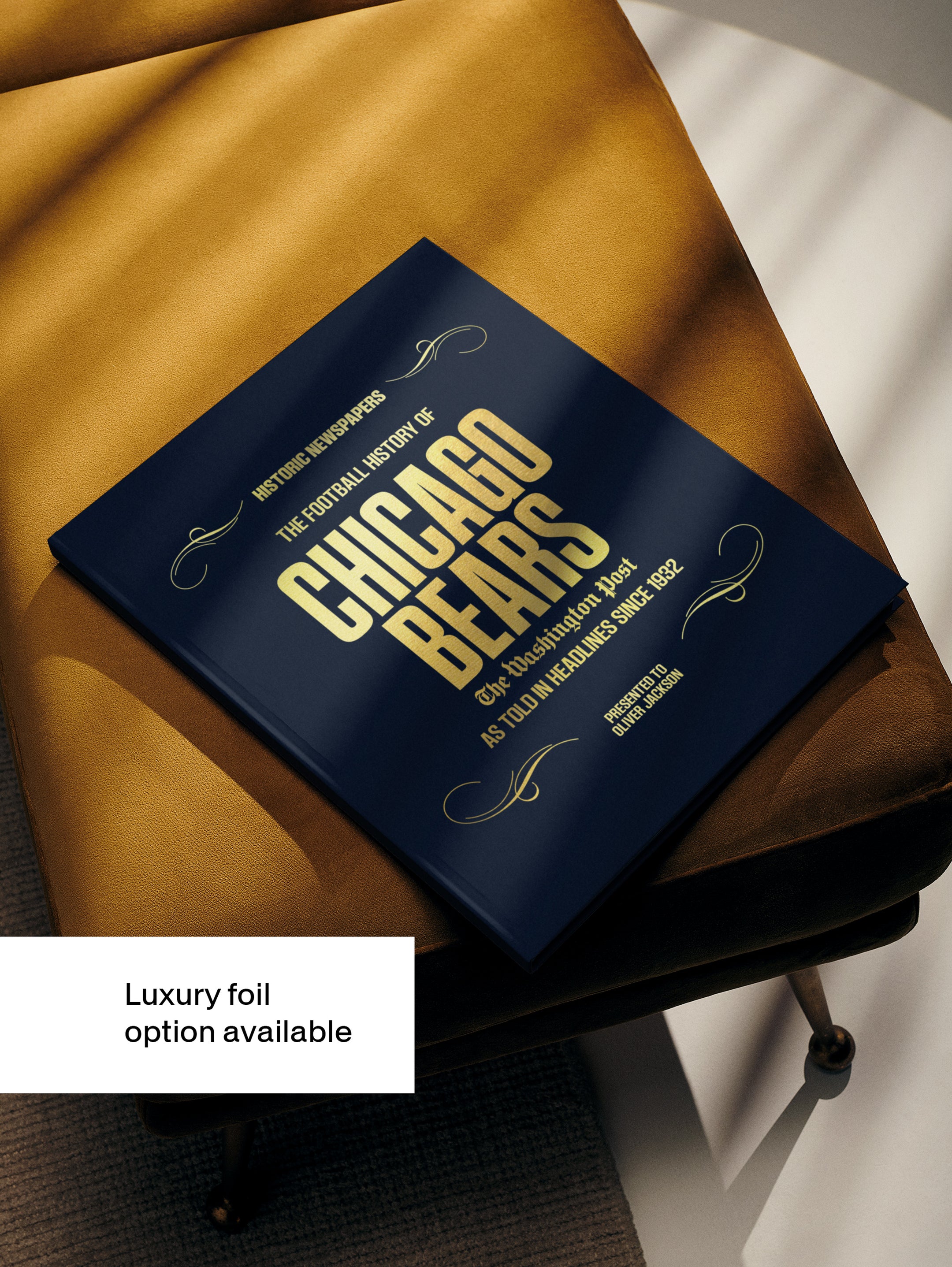 The US Football History of Chicago Bears Washington Post Edition Book - Historic Newspapers