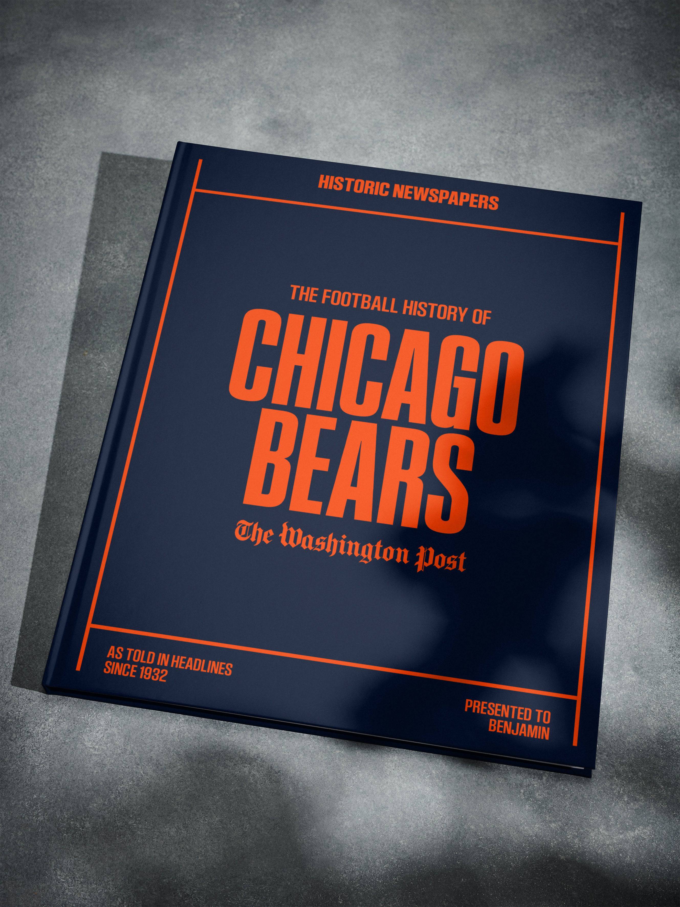 Chicago Bears Gifts Football History Book