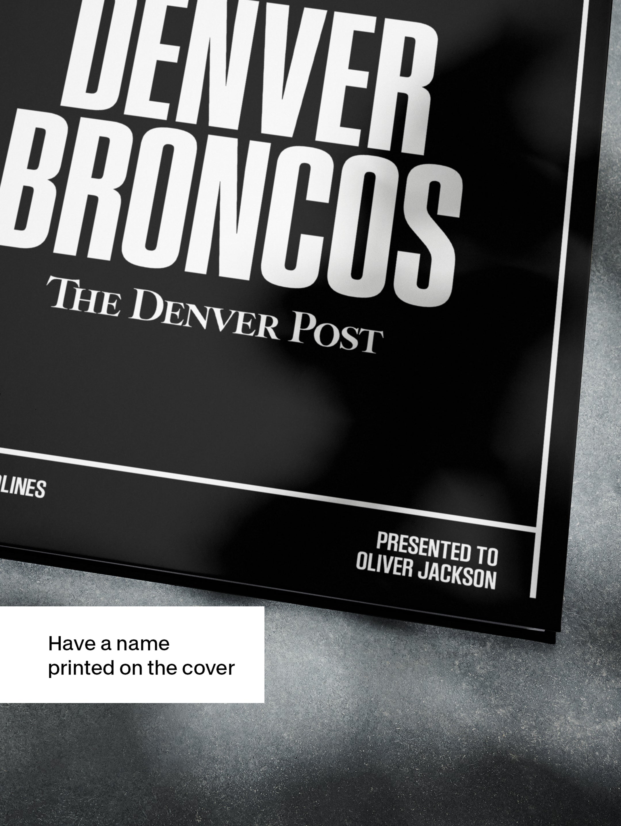 The US Football History of Denver Broncos Denver Post Edition Book - Historic Newspapers