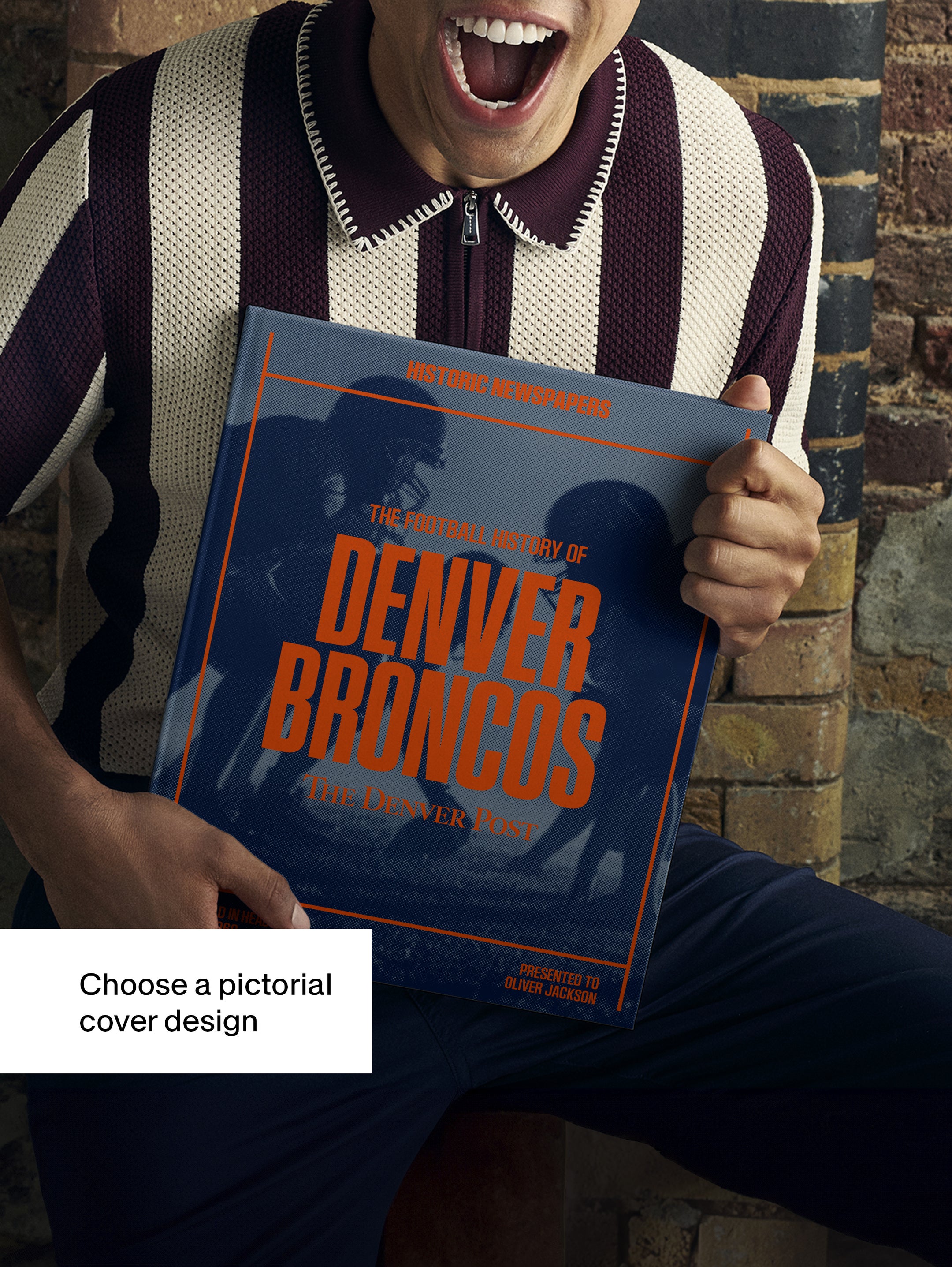 The US Football History of Denver Broncos Denver Post Edition Book - Historic Newspapers