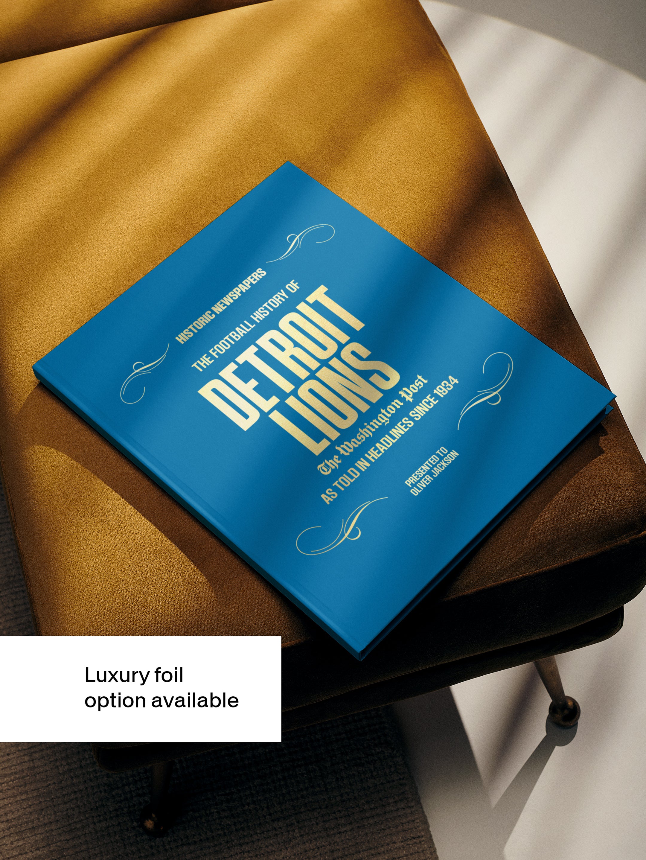 The US Football History of Detroit Lions Washington Post Edition Book - Historic Newspapers