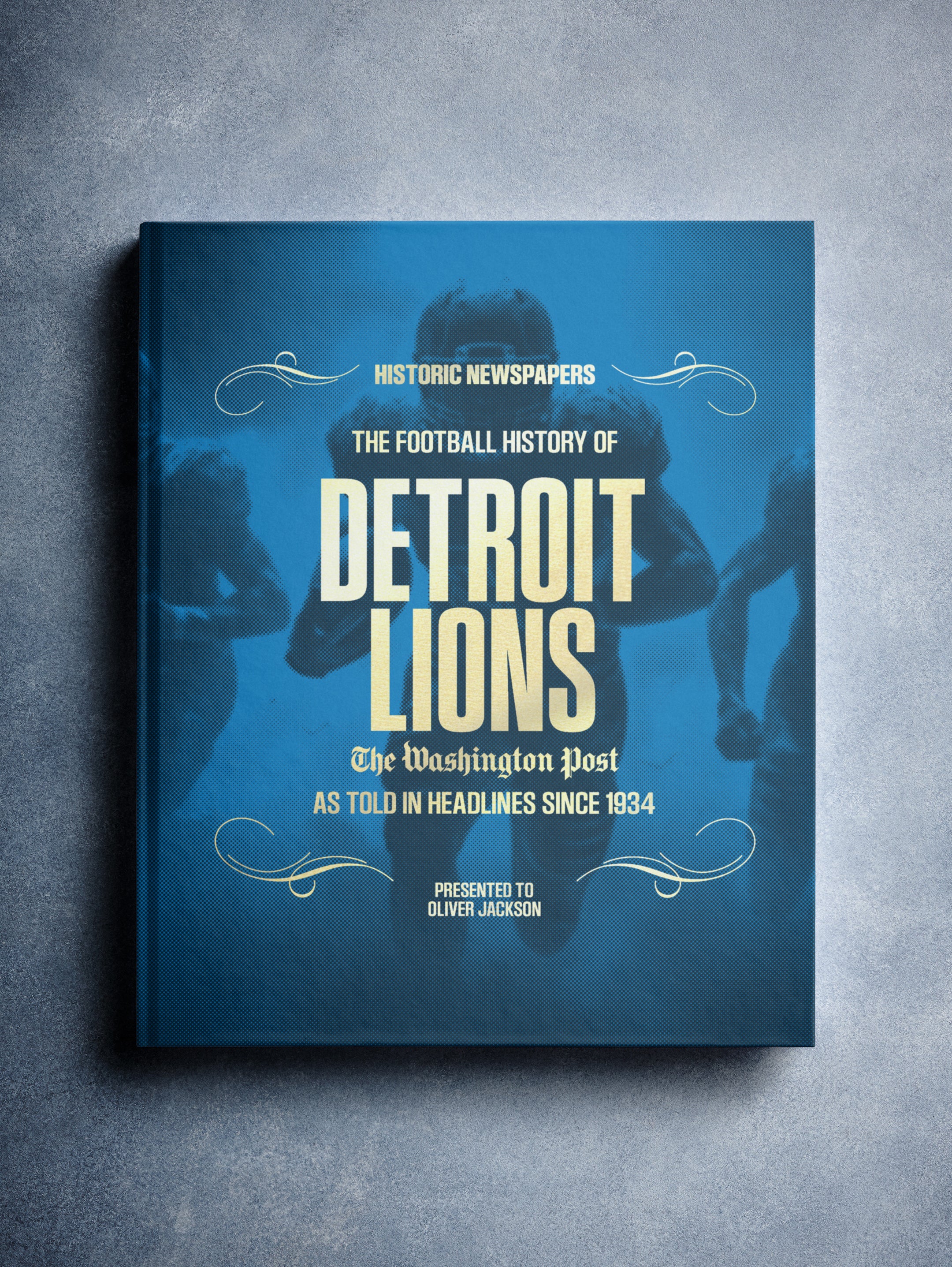 The US Football History of Detroit Lions Washington Post Edition Book - Historic Newspapers