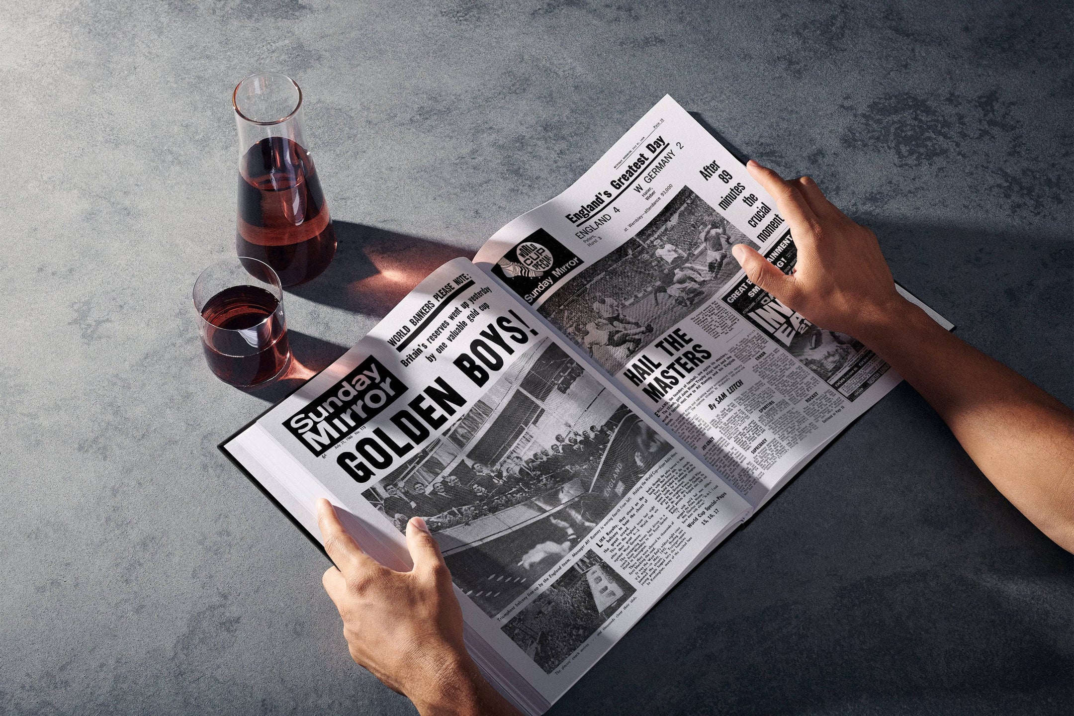 The Football History of England Book - Historic Newspapers