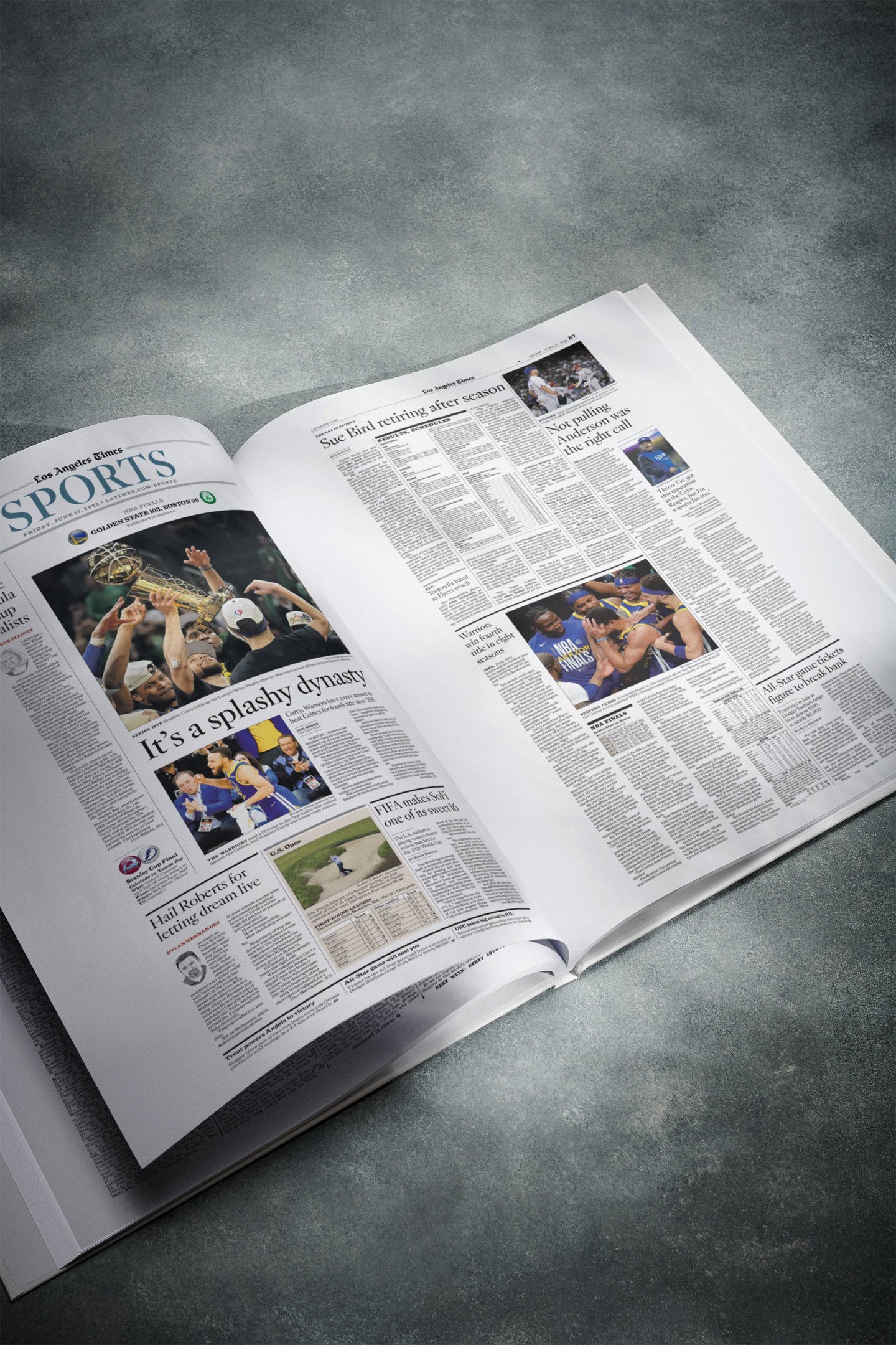 The Basketball History of Golden State Warriors Los Angeles Times Edition - Historic Newspapers