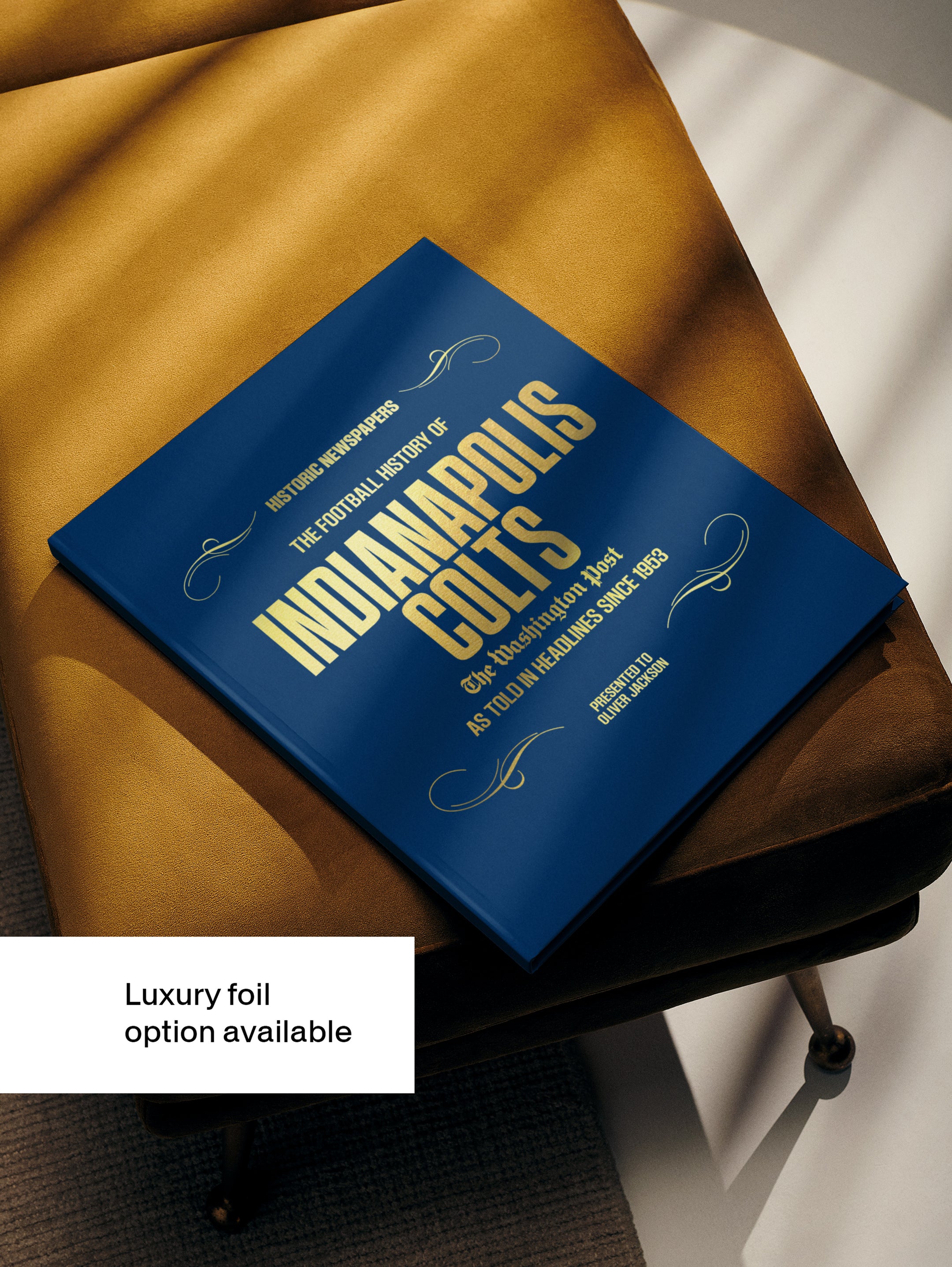 The US Football History of Indianapolis Colts Washington Post Edition Book - Historic Newspapers