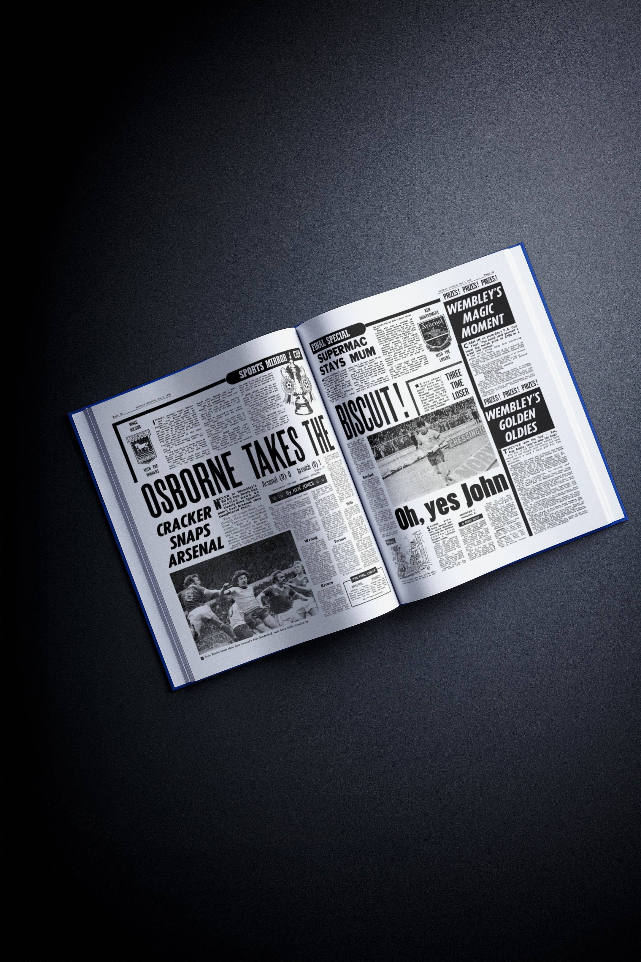 The Football History of Ipswich Town Book - Historic Newspapers