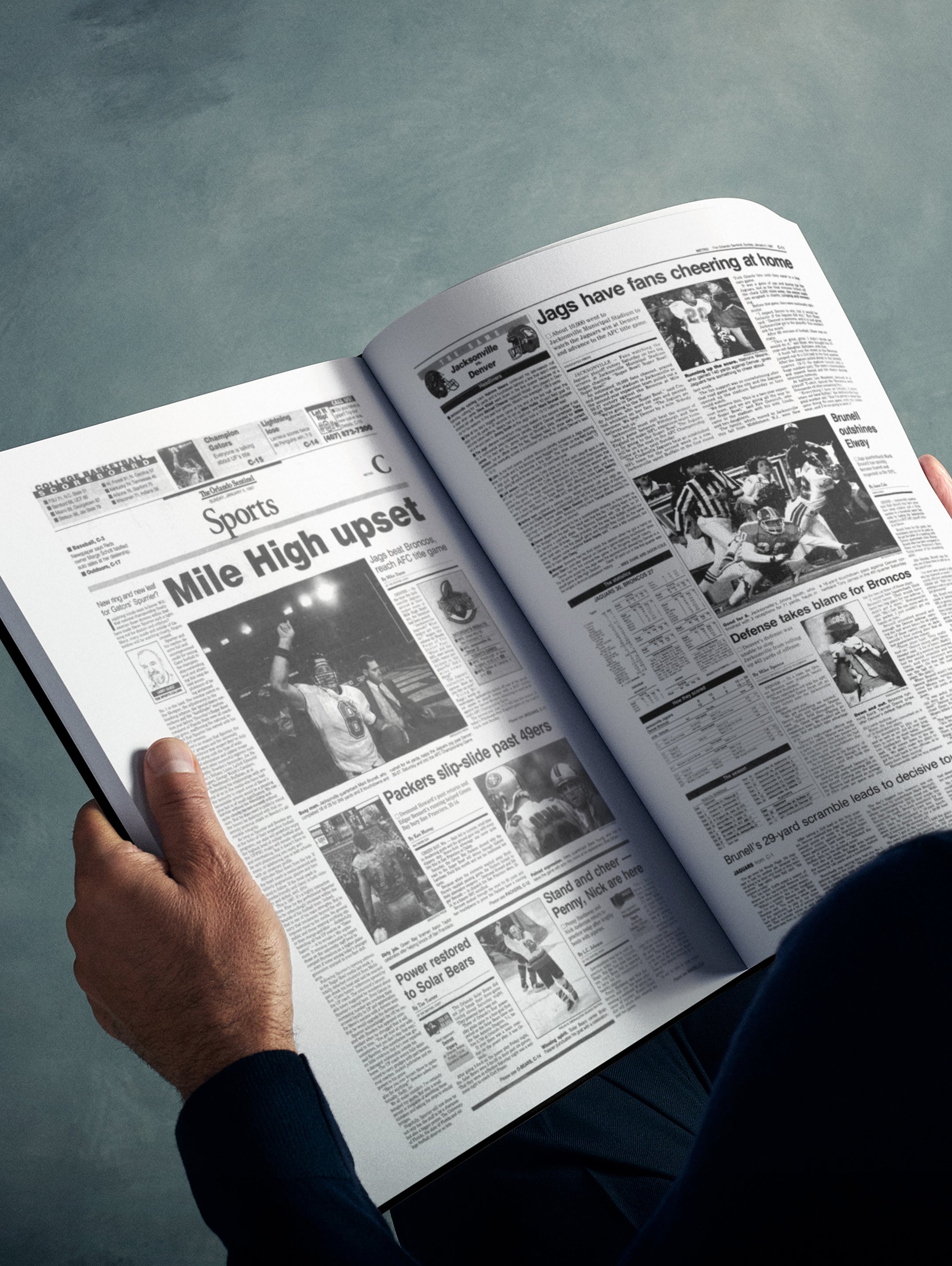 The US Football History of Jacksonville Jaguars Orlando Sentinel Edition Book - Historic Newspapers