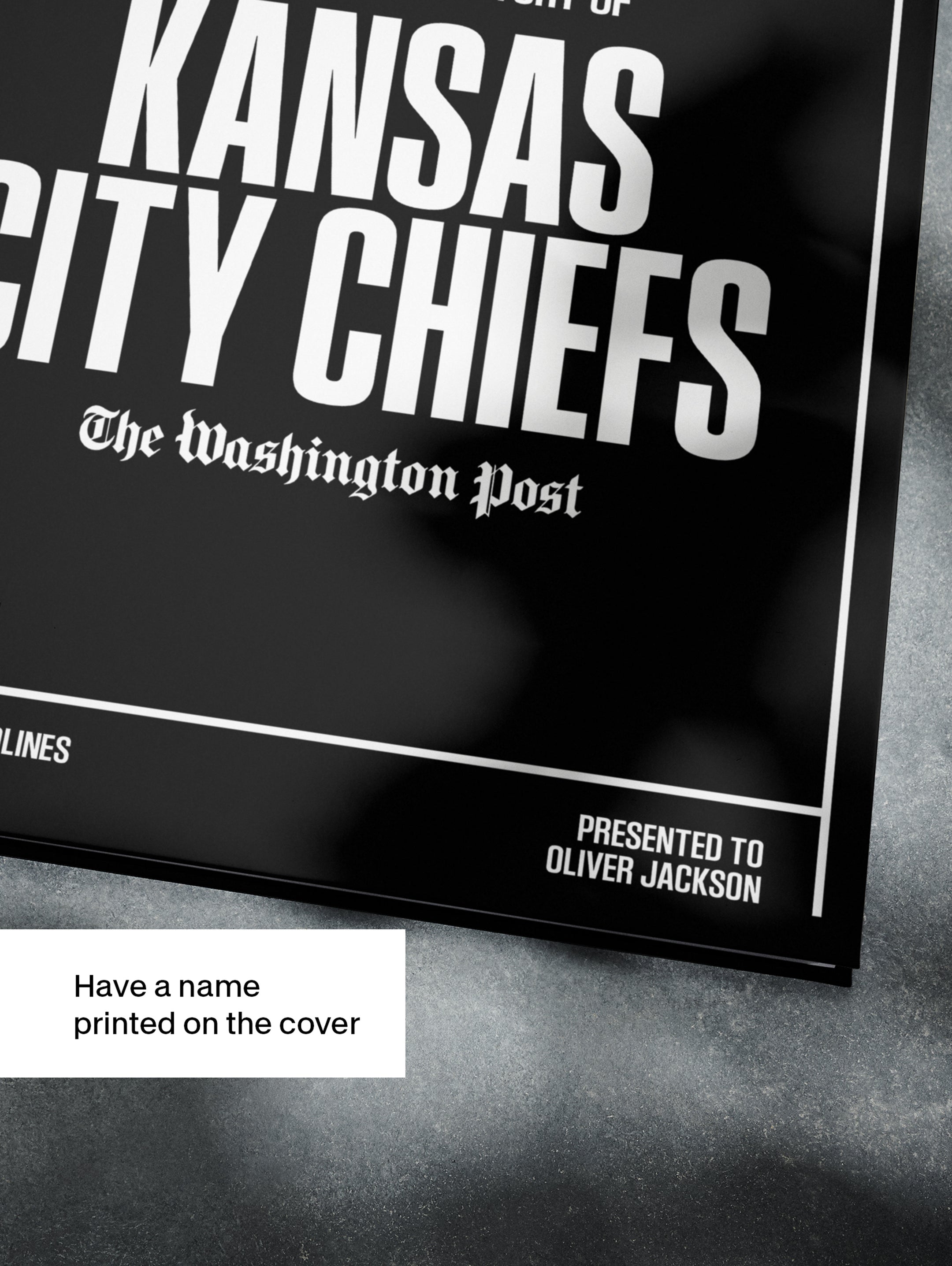 The US Football History of Kansas City Chiefs Washington Post Edition Book - Historic Newspapers