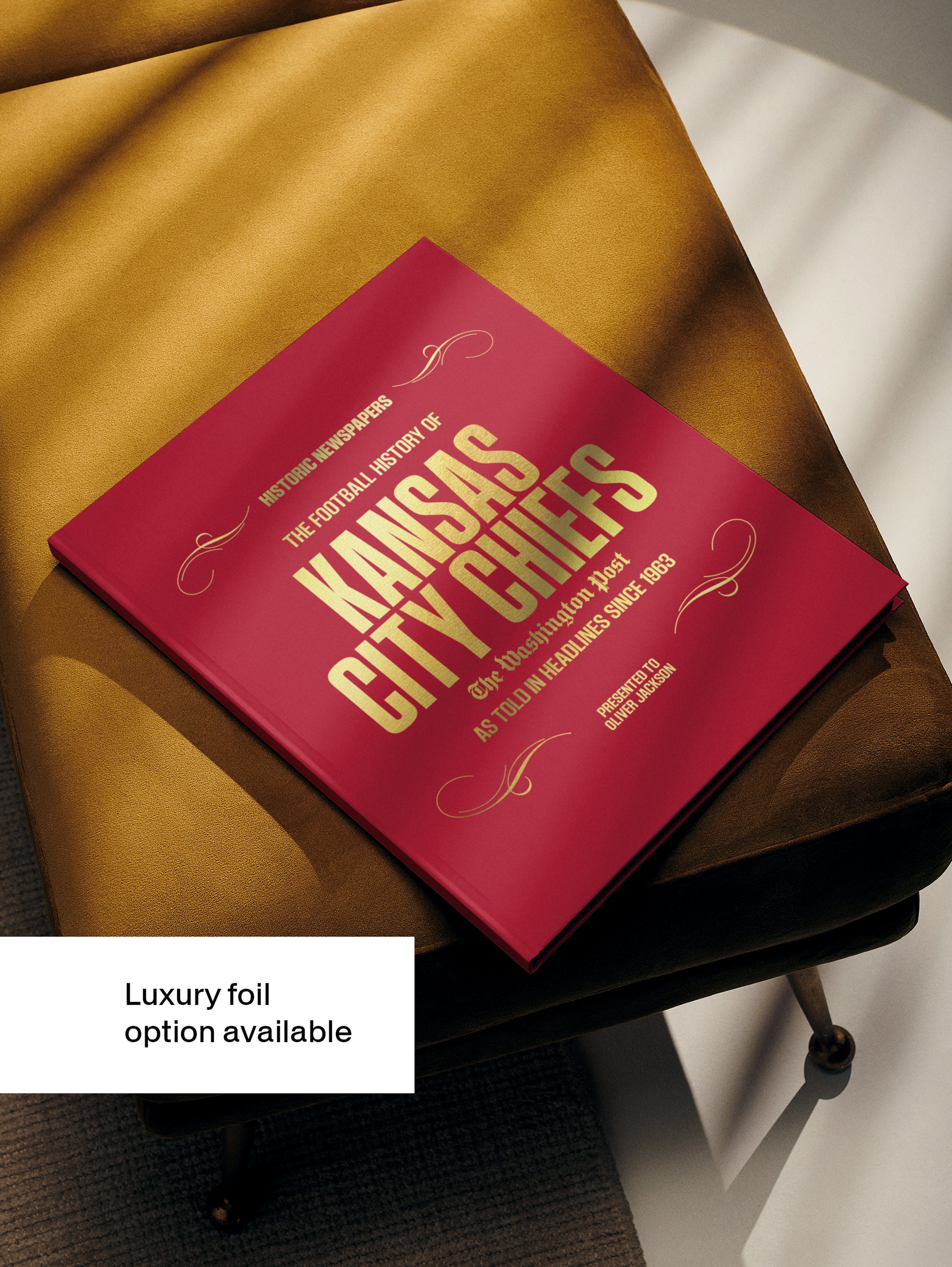 The US Football History of Kansas City Chiefs Washington Post Edition Book - Historic Newspapers