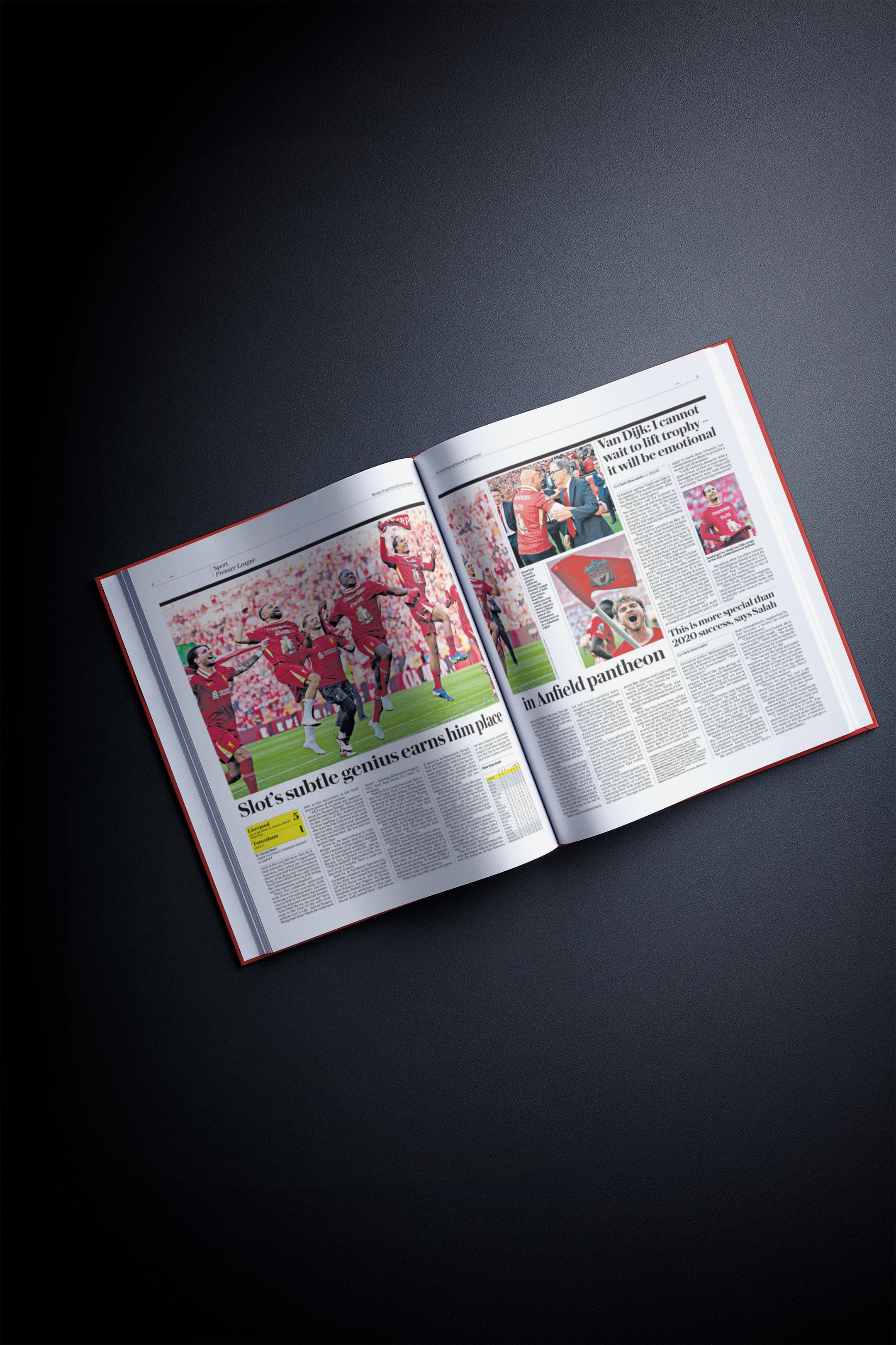 The Football History of Liverpool Telegraph Edition Book - Historic Newspapers