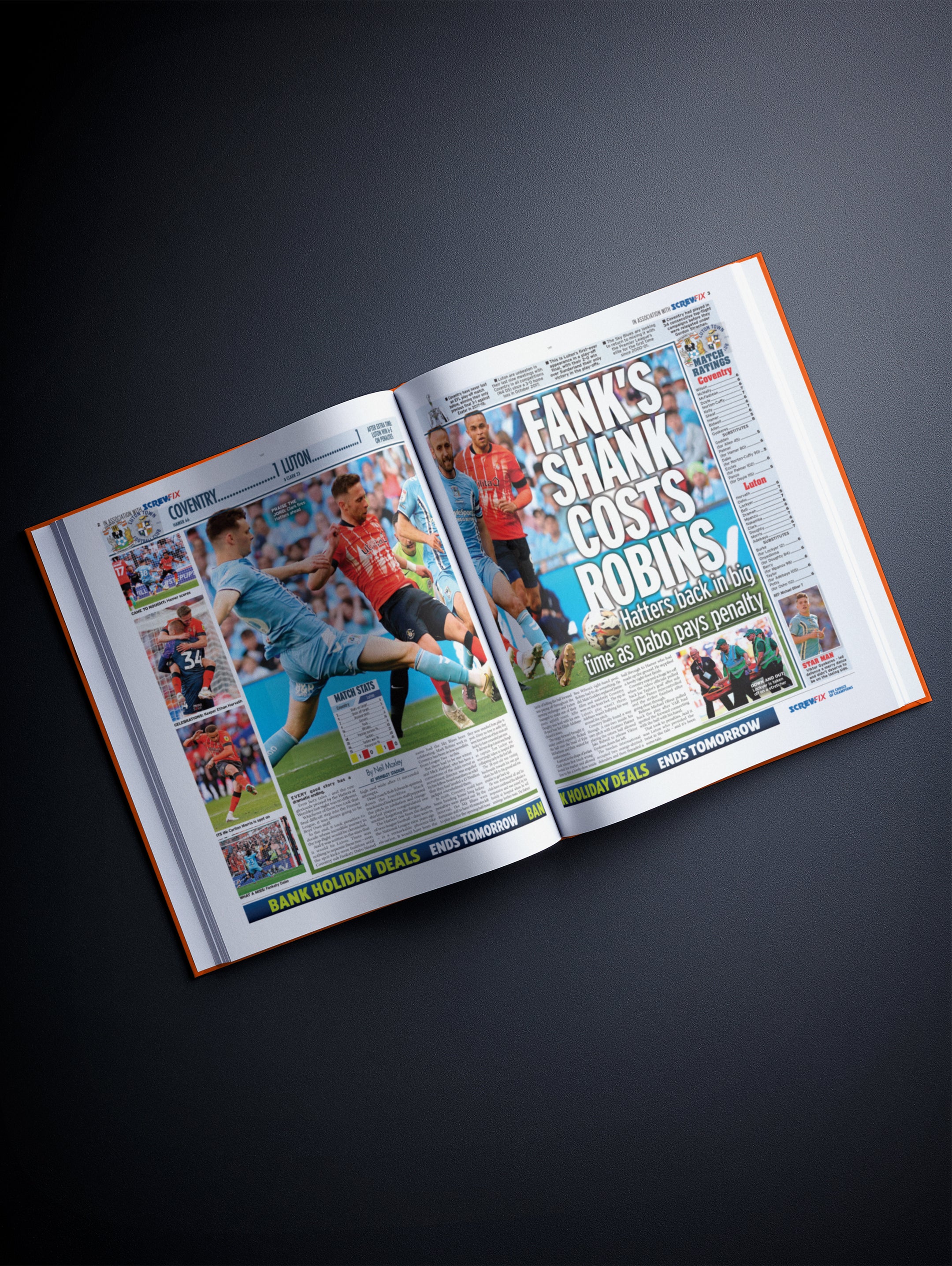 The Football History of Luton Town Book - Historic Newspapers