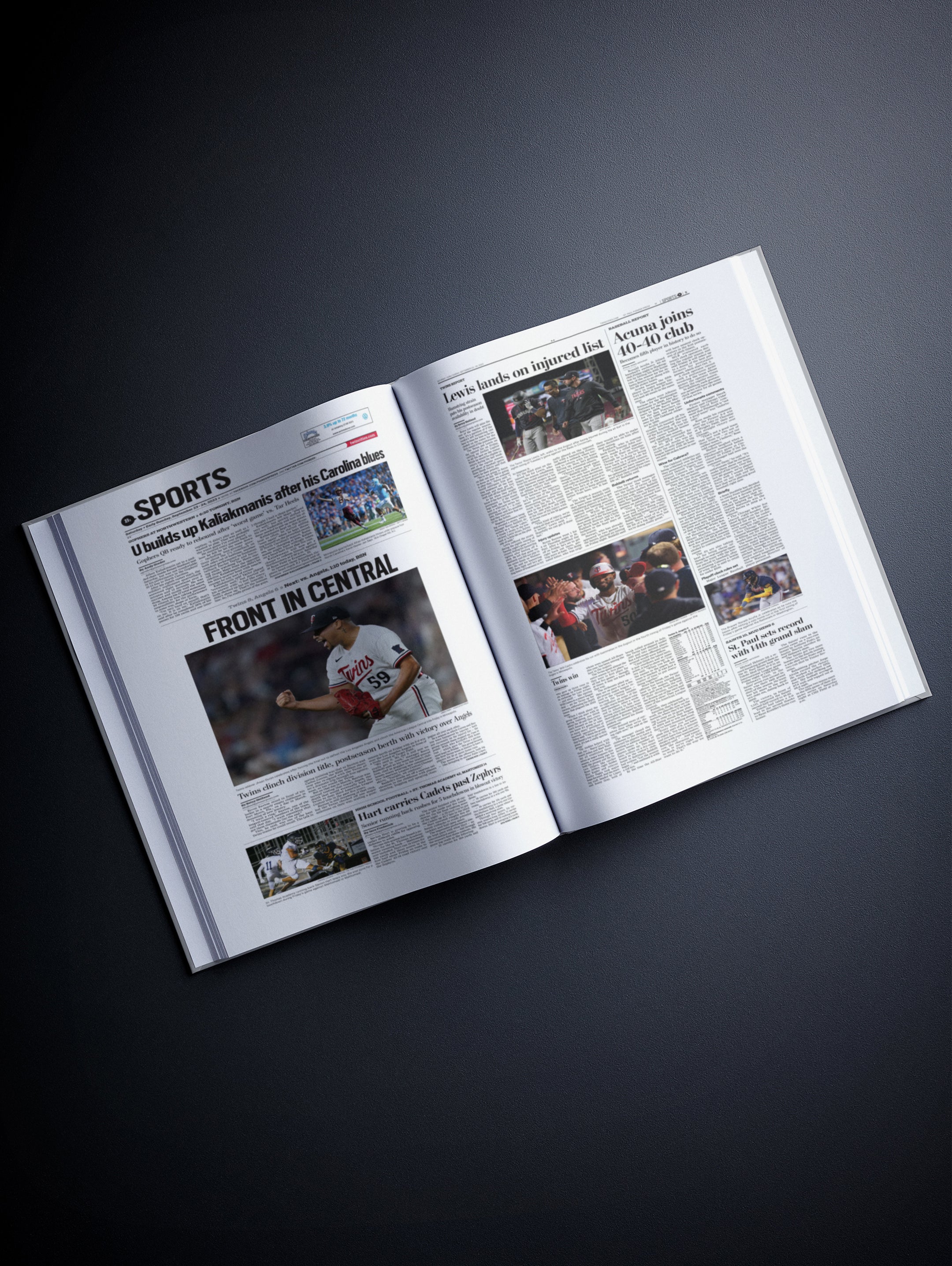 The Baseball History of Minnesota Twins Pioneer Press Edition - Historic Newspapers