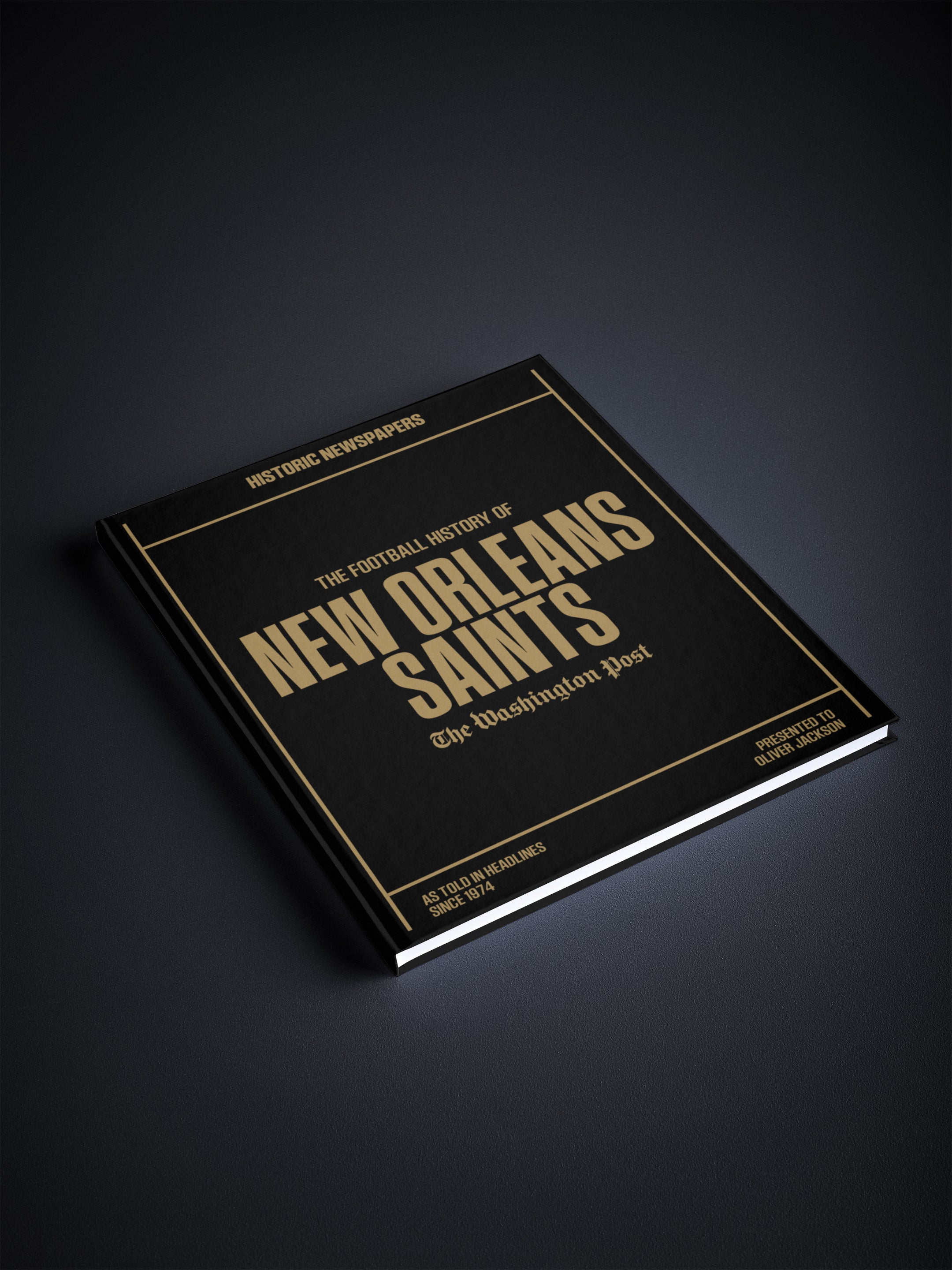 The US Football History of New Orleans Saints Washington Post Edition Book - Historic Newspapers