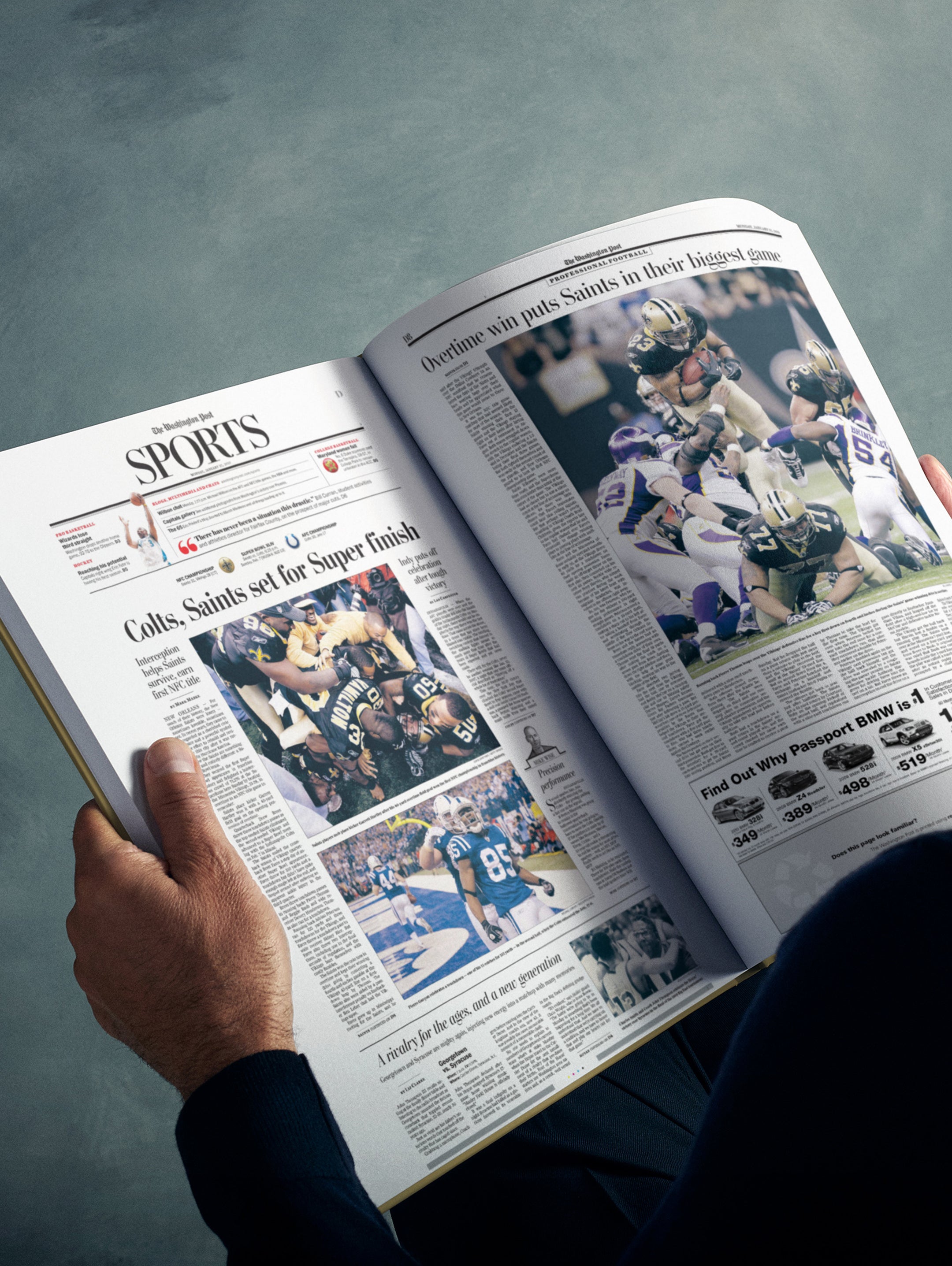 The US Football History of New Orleans Saints Washington Post Edition Book - Historic Newspapers