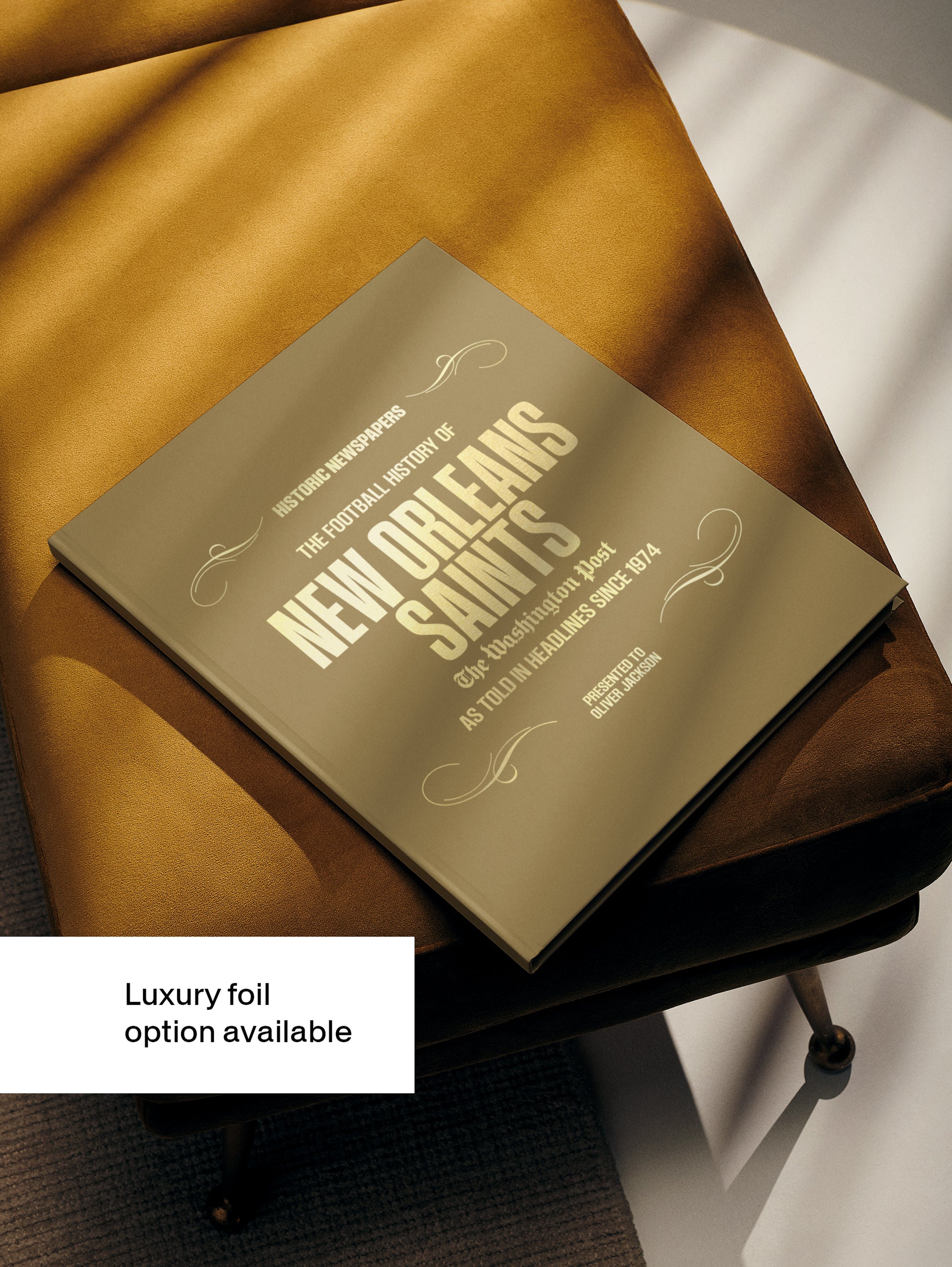 The US Football History of New Orleans Saints Washington Post Edition Book - Historic Newspapers