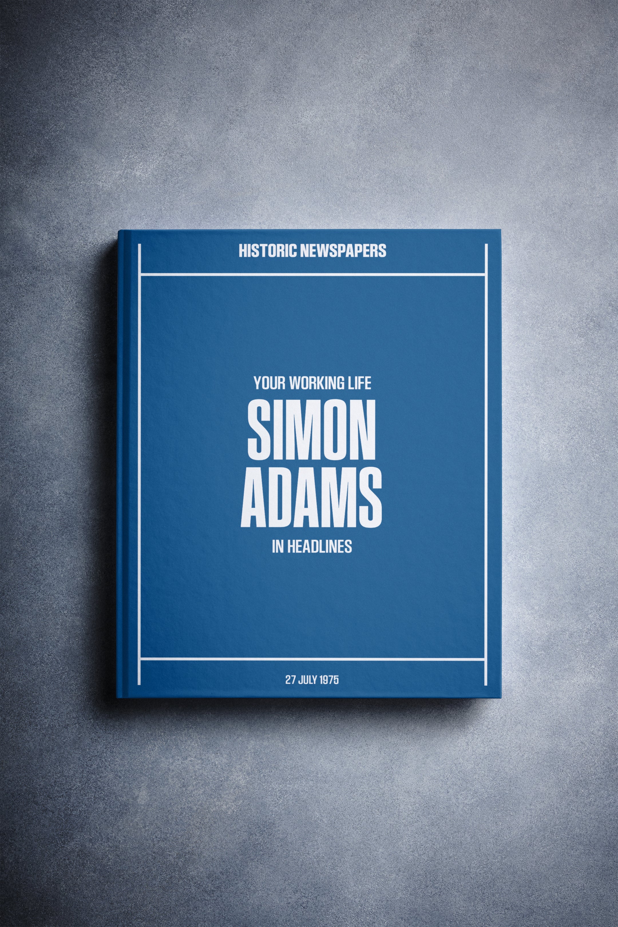 Personalised Retirement Newspaper Book