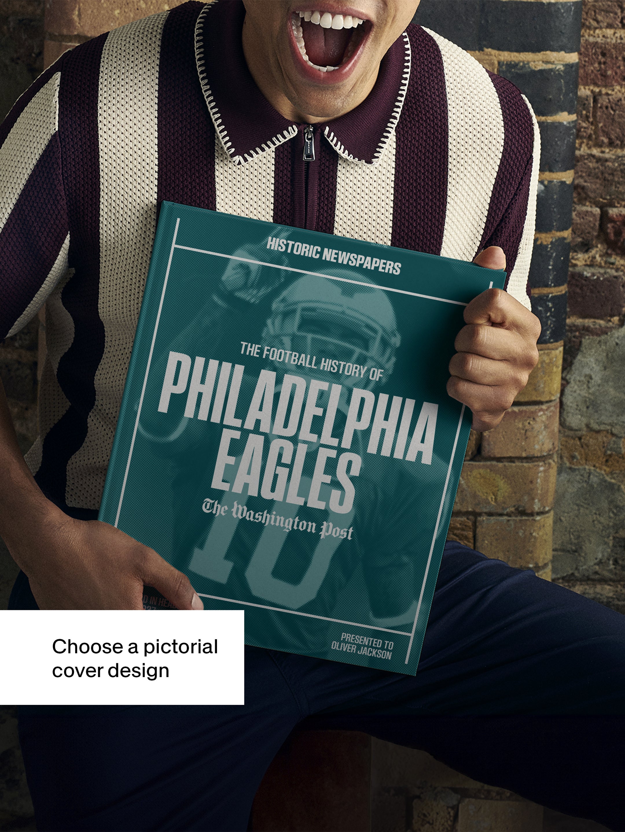 The US Football History of Philadelphia Eagles Washington Post Edition Book - Historic Newspapers