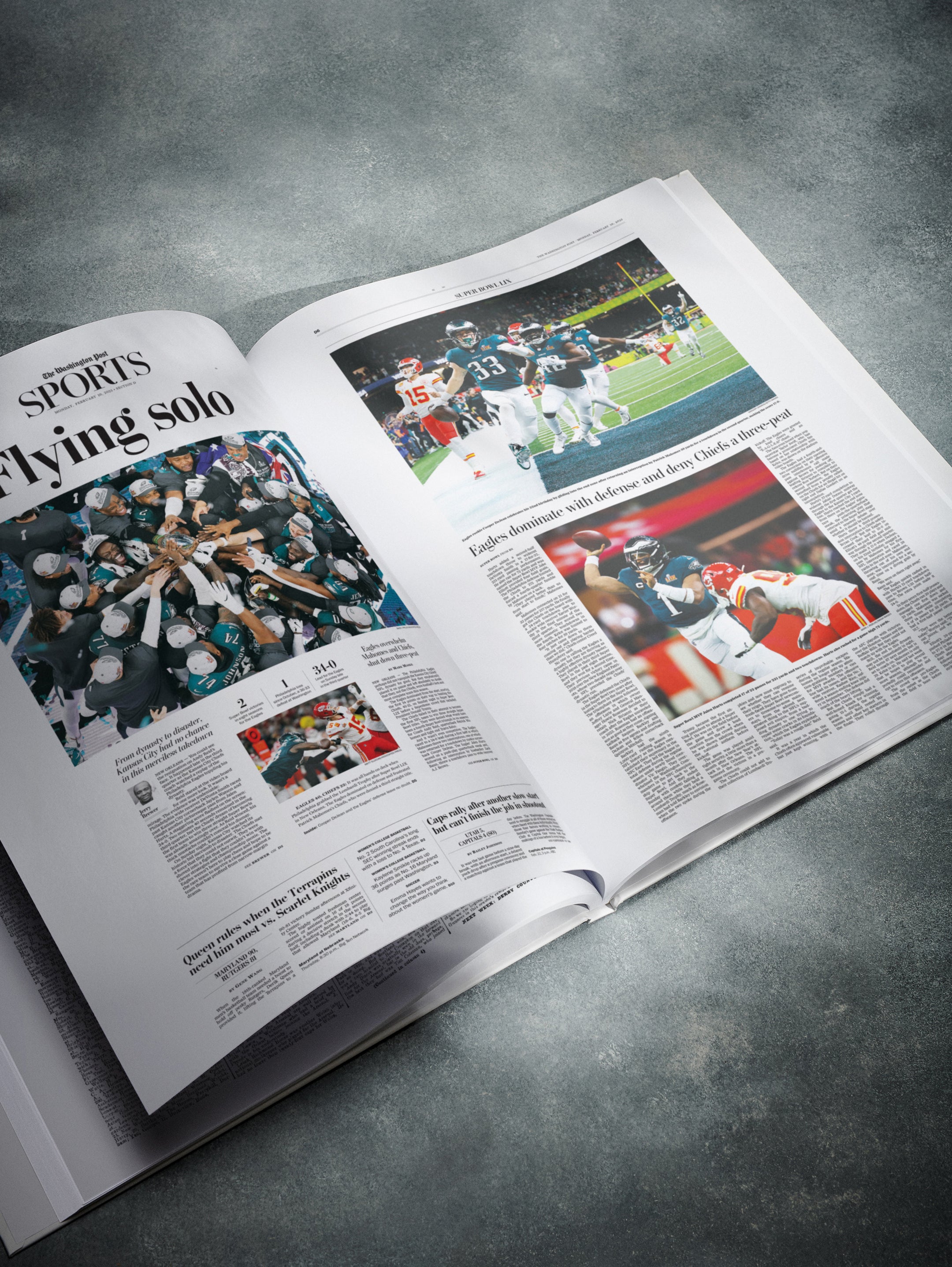 The US Football History of Philadelphia Eagles Washington Post Edition Book - Historic Newspapers