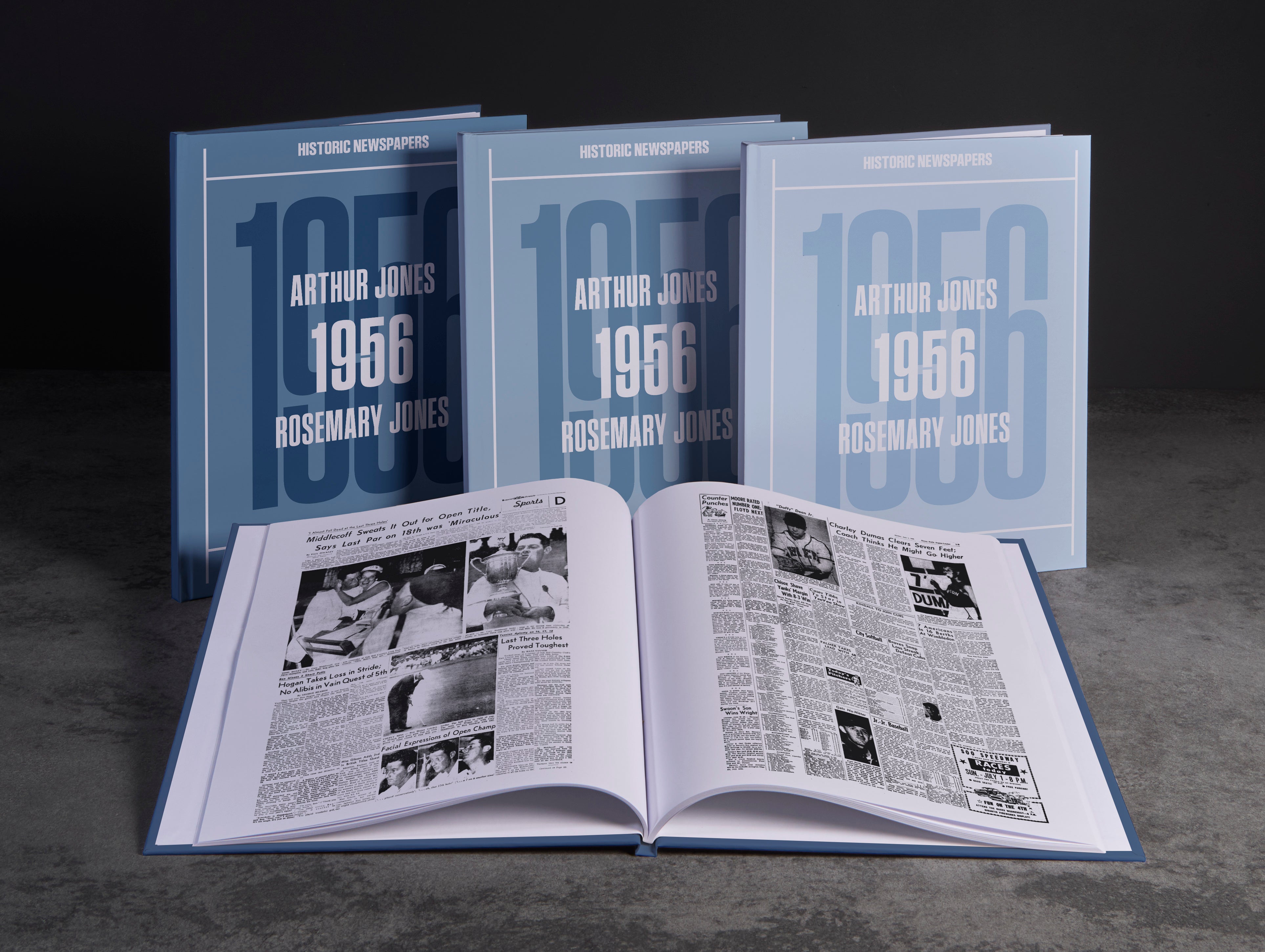 Platinum Anniversary 1956 in Headlines US Edition Newspaper Book