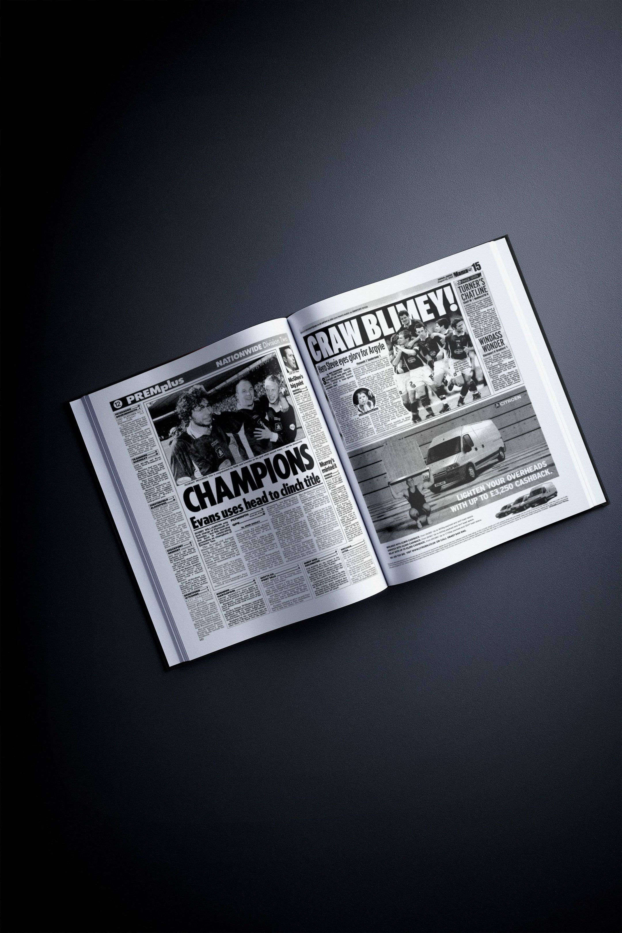 The Football History of Plymouth Argyle Book - Historic Newspapers