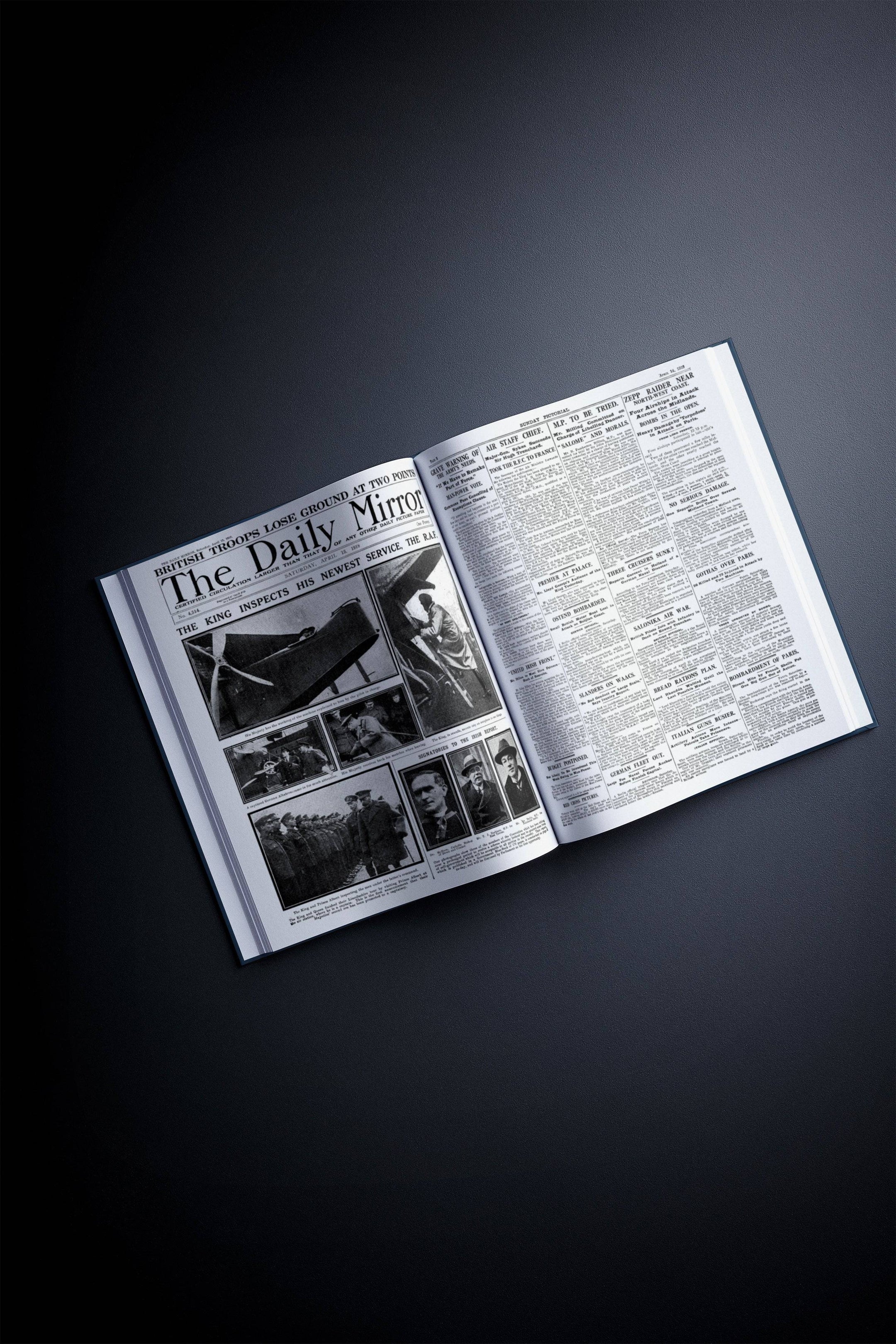 The Anniversary of RAF Pictorial Edition Book - Historic Newspapers