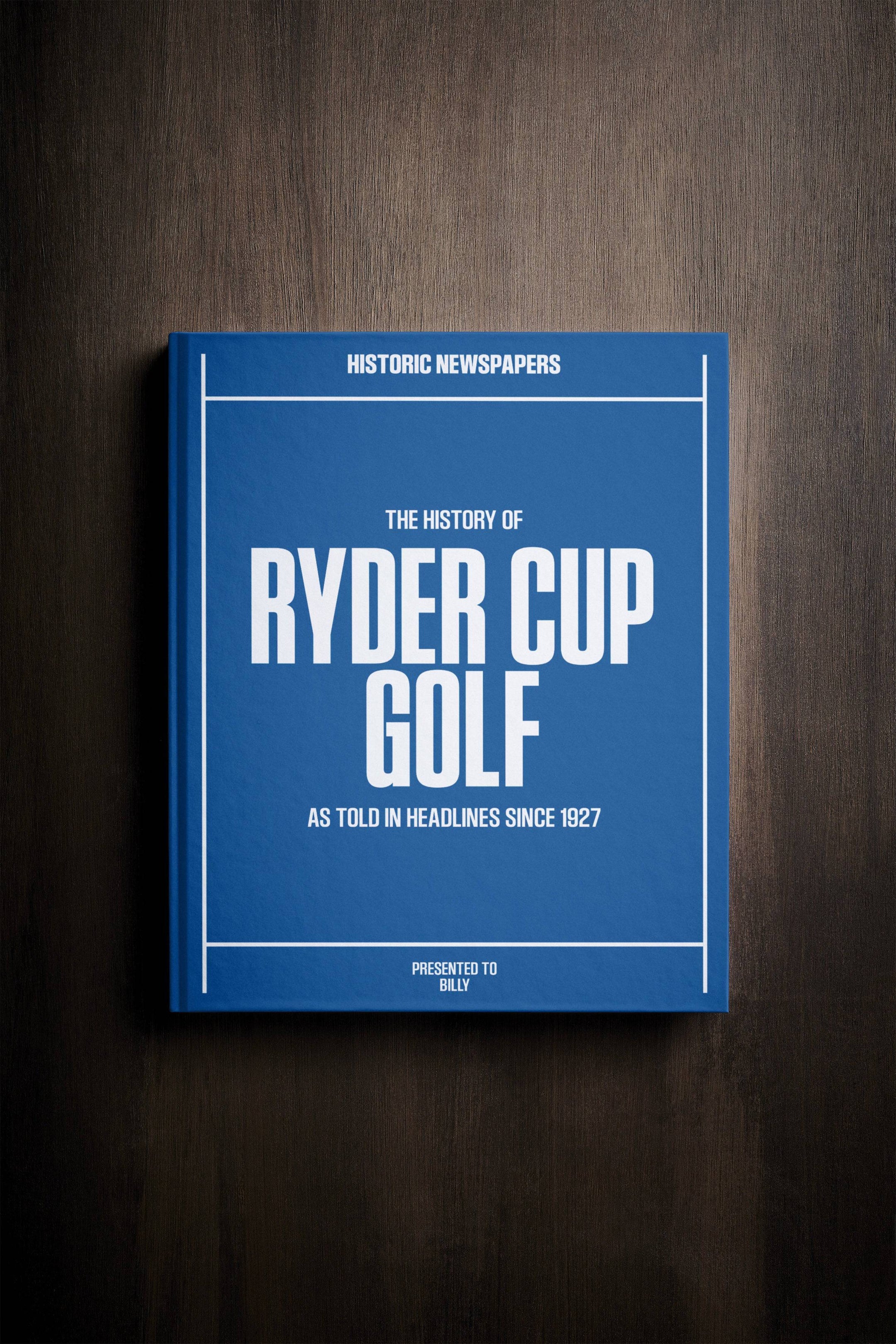 The History of Ryder Cup Golf - Historic Newspapers
