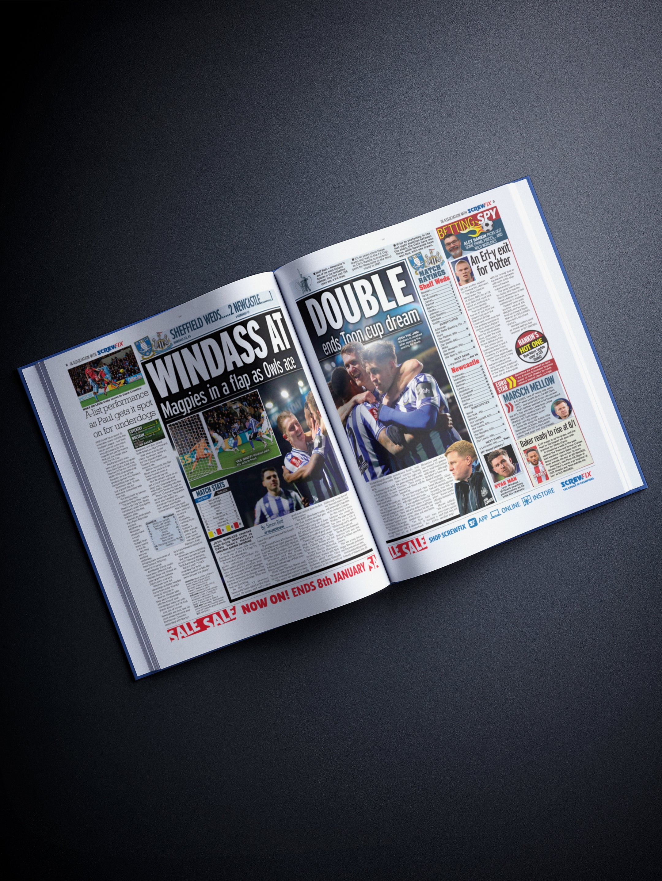 The Football History of Sheffield Wednesday Book - Historic Newspapers