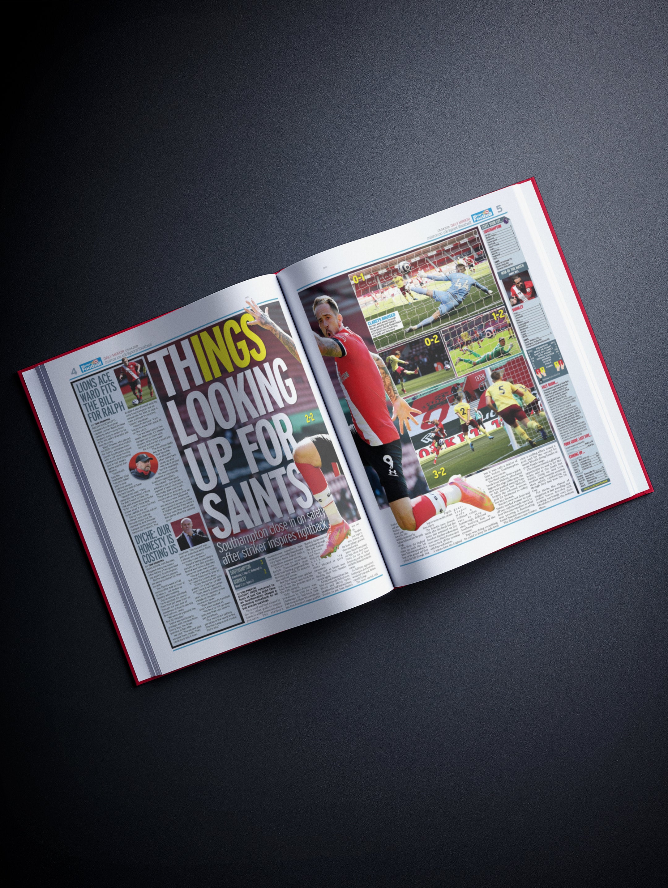 The Football History of Southampton Book - Historic Newspapers