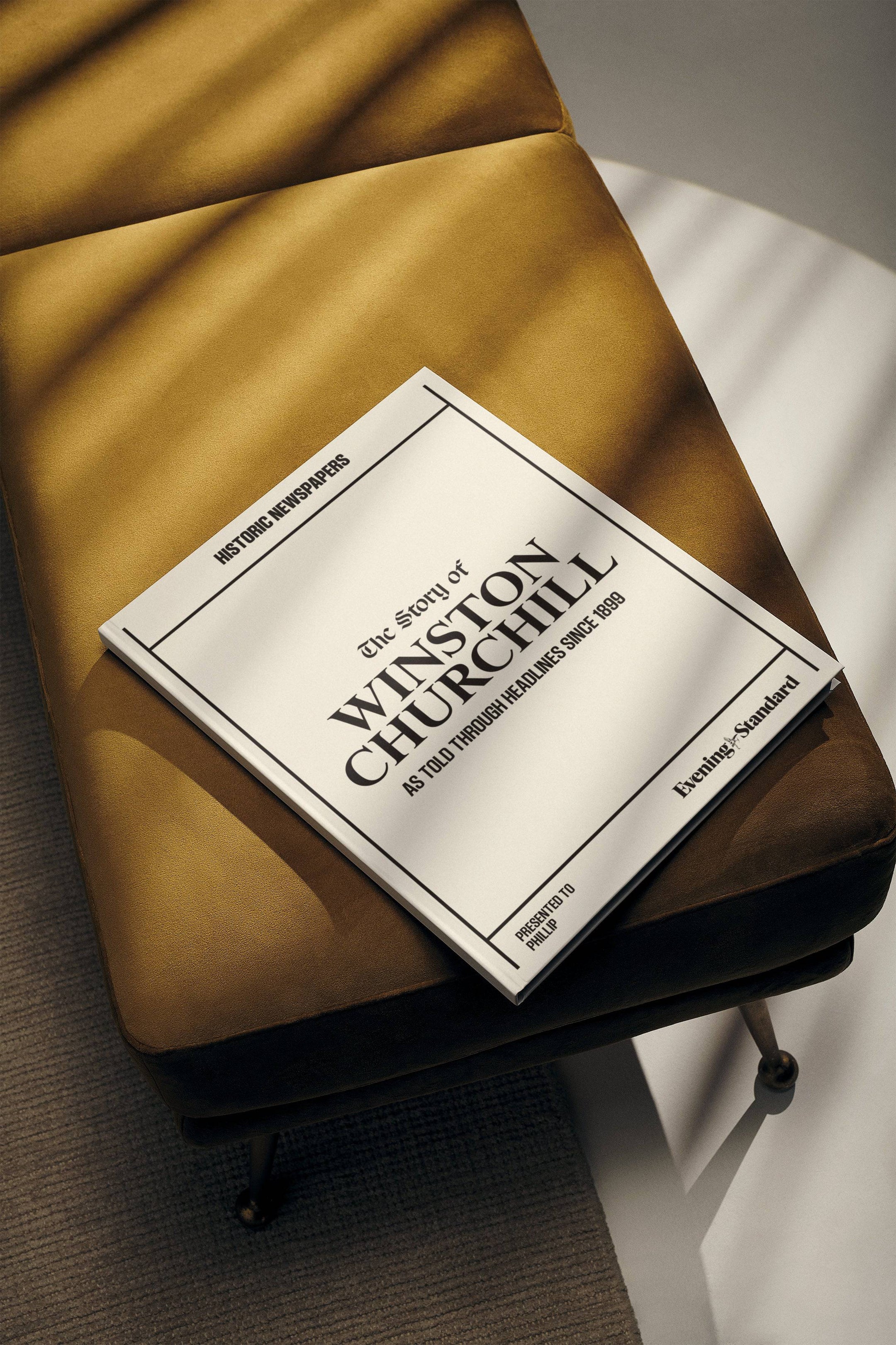 The Story of Winston Churchill Evening Standard Edition Book - Historic Newspapers