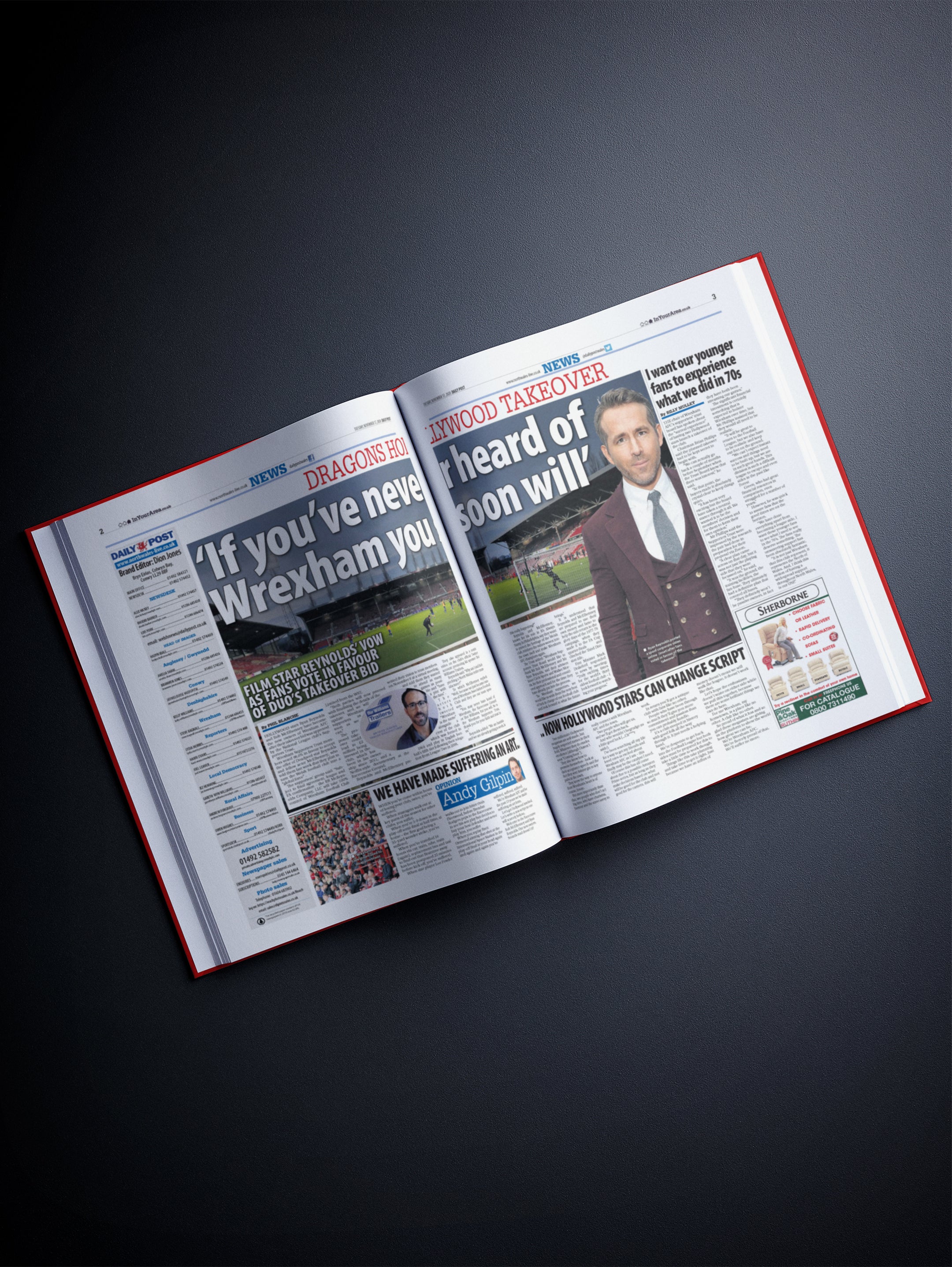 The Football History of Wrexham Book - Historic Newspapers