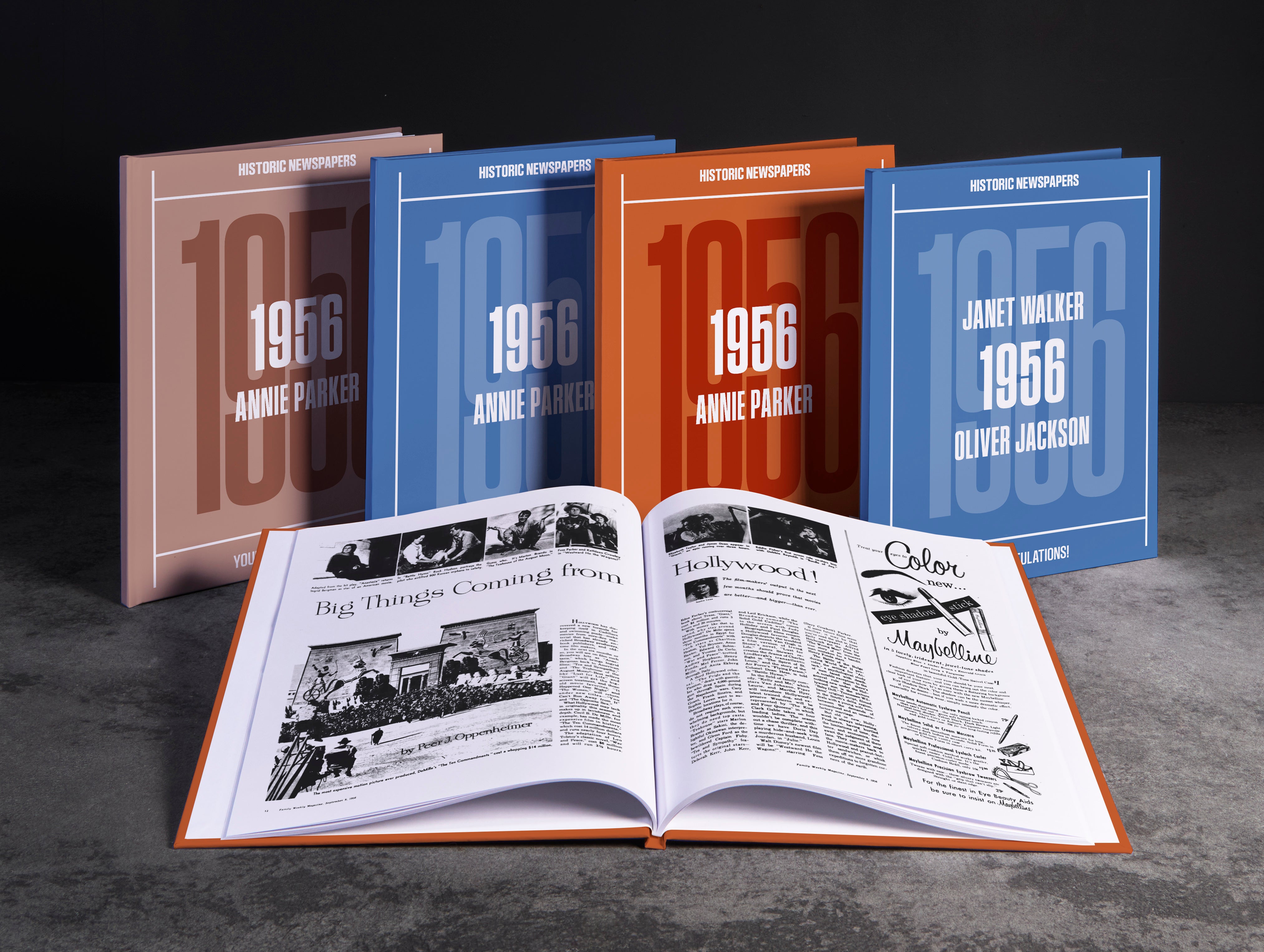 Your Year in US Headlines 1956 Newspaper Book | Historic Newspapers
